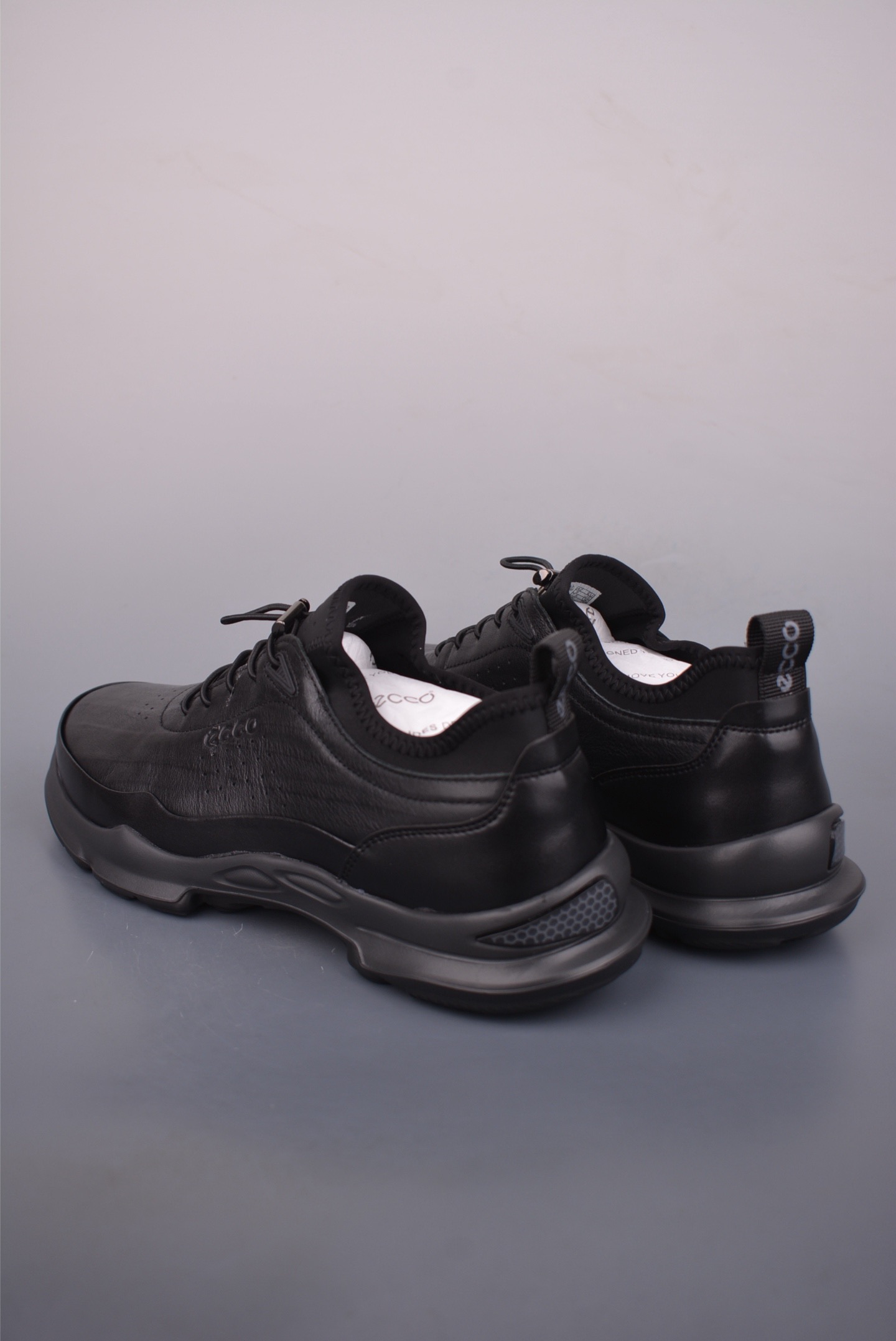 300 Ecco爱步运动鞋男鞋 BIOM2025 透气健步鞋 防滑跑步鞋 516108黑