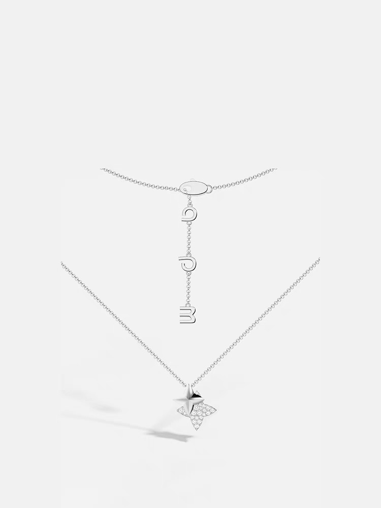 ⭐️[新品]⭐️APM Monaco 六芒星银色可调节项链时尚高级感锁骨链礼物