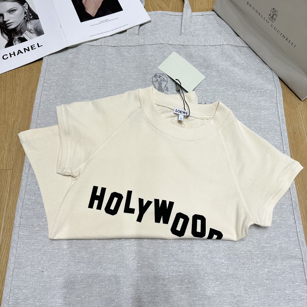 LW 25Ss Women's Short Sleeve T-Shirt with Hollywood Letter Print 8 i1738857112 8081 6
