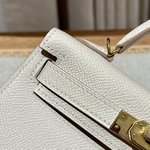 Hermes Kelly Sale
 Handbags Crossbody & Shoulder Bags Gold Milkshake White Hardware Epsom Mini
