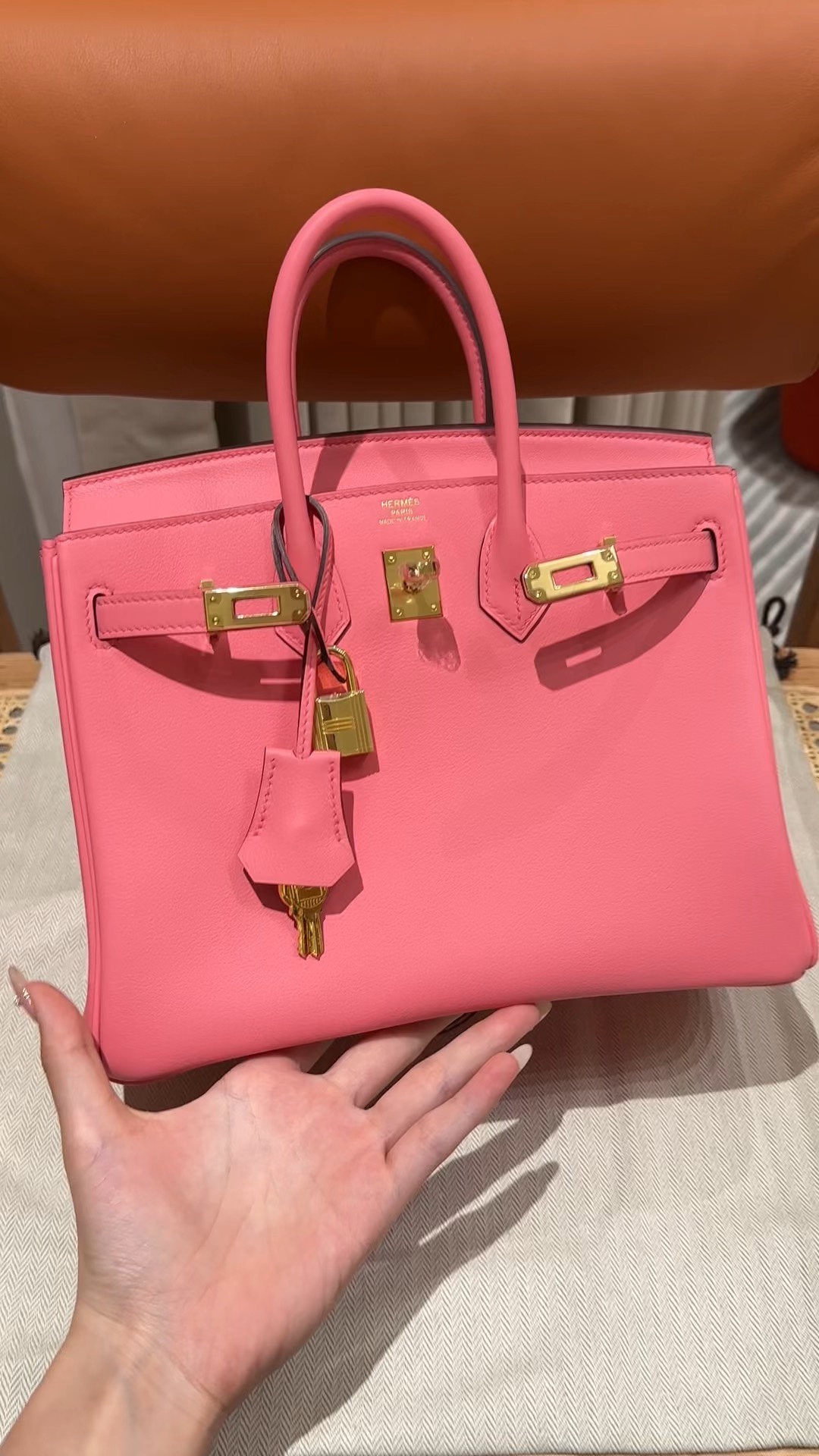 Hermes Birkin Bags Handbags website to buy replica
 Gold Pink Platinum Hardware Summer Collection