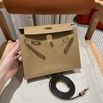 Best Site For Replica
 Hermes Kelly Handbags Crossbody & Shoulder Bags Gold Milk Tea Color Hardware