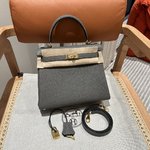 Can you buy replica
 Hermes Kelly Handbags Crossbody & Shoulder Bags Gold Grey Hardware Cowhide Edge