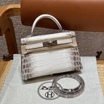 Hermes Kelly Handbags Crossbody & Shoulder Bags Silver Hardware Mini