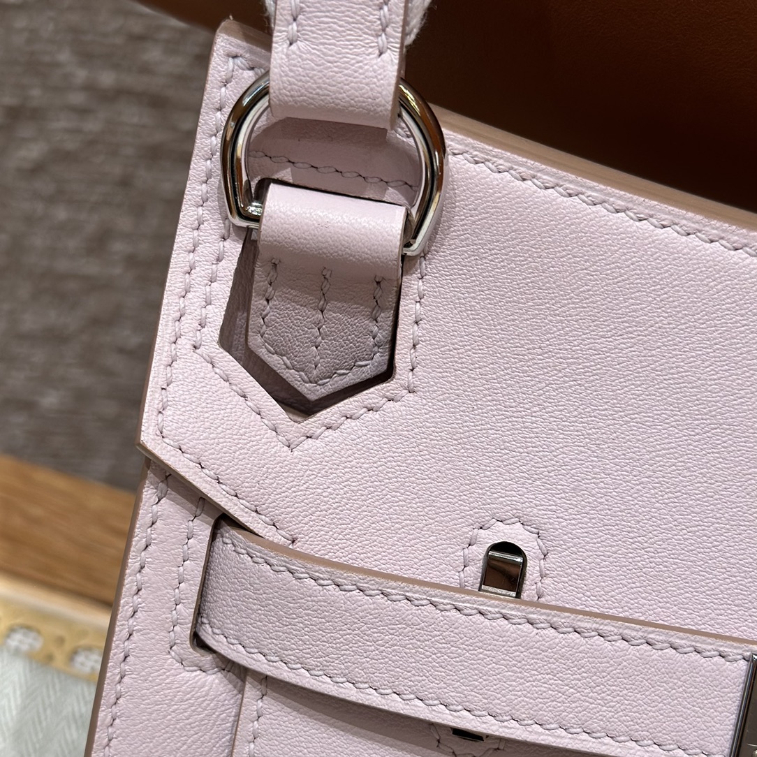 Mini Jypsiere 23cm Dreamy Pink Purple Swift Leather Silver Buckle Bag 4 i1714916994 8170 6