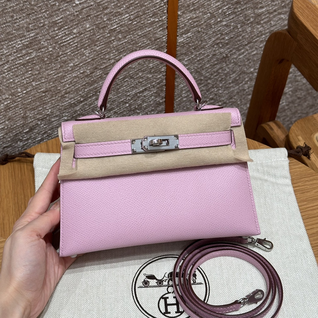 NO:852167,Kelly 19cm second generation, mallow purple, original cowhide leather palm print imported from France, silver buckle, high-end hand-made exclusive custom-made hand-made nails, hand-engraved hardware, stainless steel diode 18k hardware, Hermes, hermes, cowhide, Hermes,19860909Kelly 19cm二代,锦葵紫,法国进口原厂牛皮掌纹,银扣,高级全手工专属定制纯手工手打钉,手刻五金,精钢电渡18k五金,爱马仕,hermes,cowhide,Hermes,,Bag
