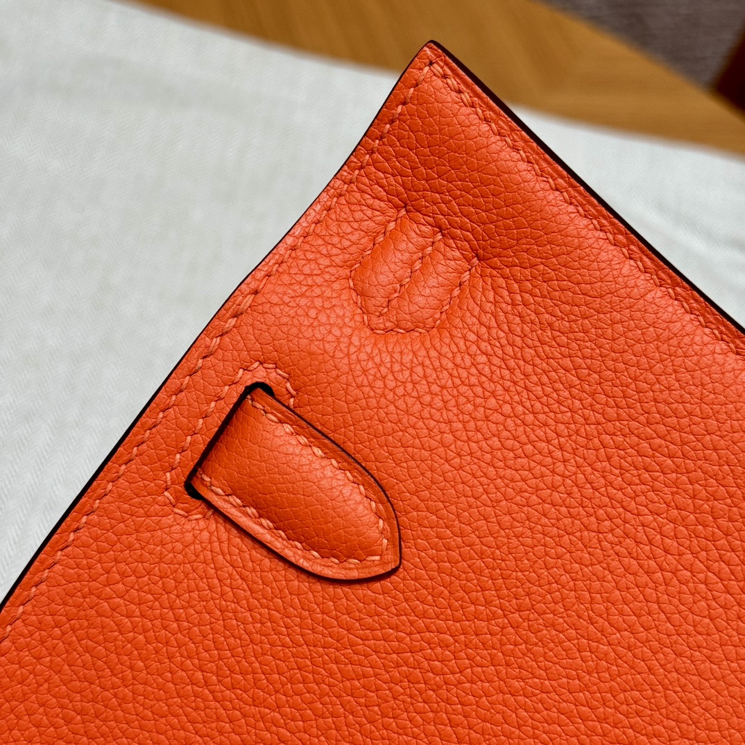 Jypsiere Mini Feu Orange Evercolor Leather Gold Hardware Crossbody Bag 7 i1727771038 7296 6