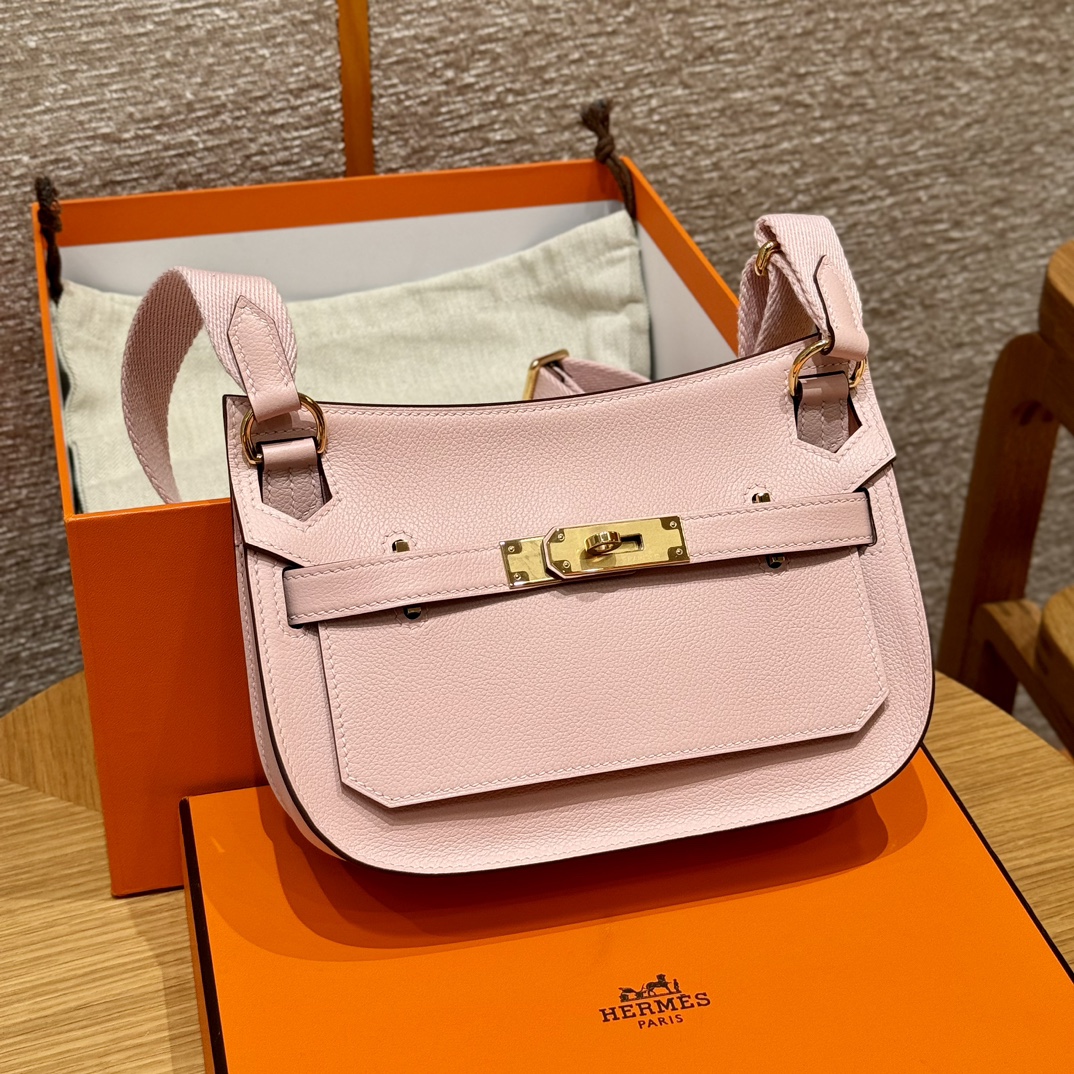 Jypsiere Mini Rose Sakura Evercolor Leather with Gold Hardware, 23cm 1 i1727771325 7164 5