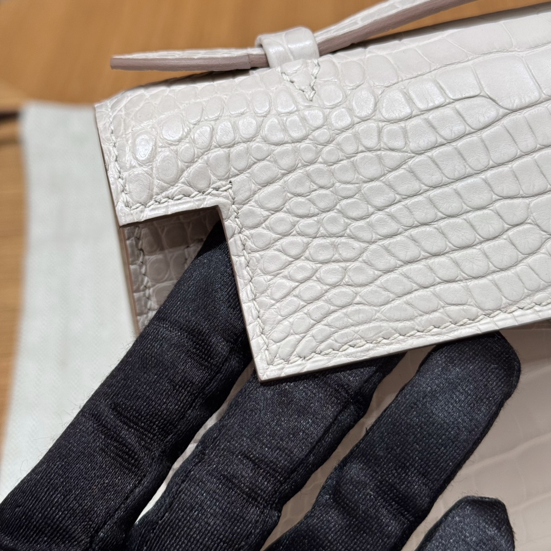 Hermès kelly Pochette 1 22cm (Craie)