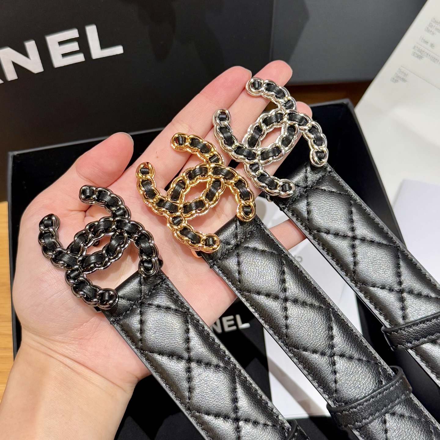 [Chanel Belts]Chanel CollectionXiangjia classic plaid diamond beltClassi