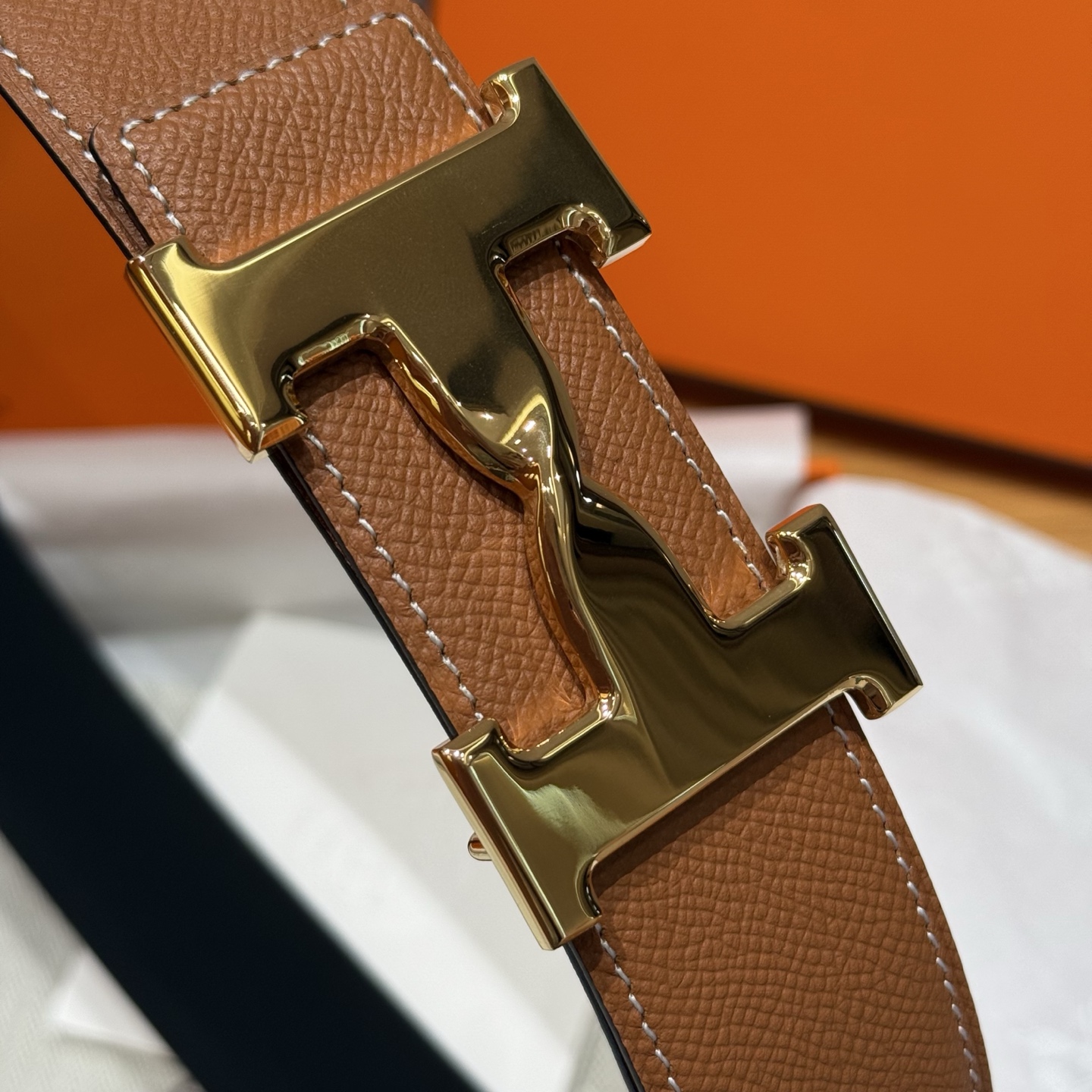 H家男款腰带 - 双面使用の高級腰ベルト