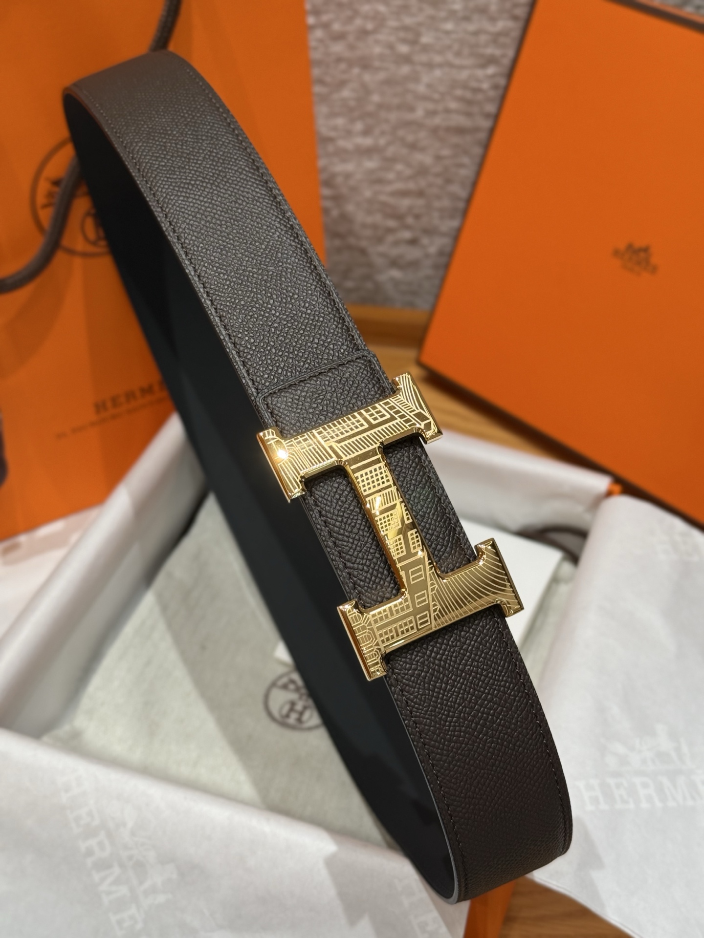 H家Touareg 皮带扣&双面皮腰 - 手工雕刻の個性派