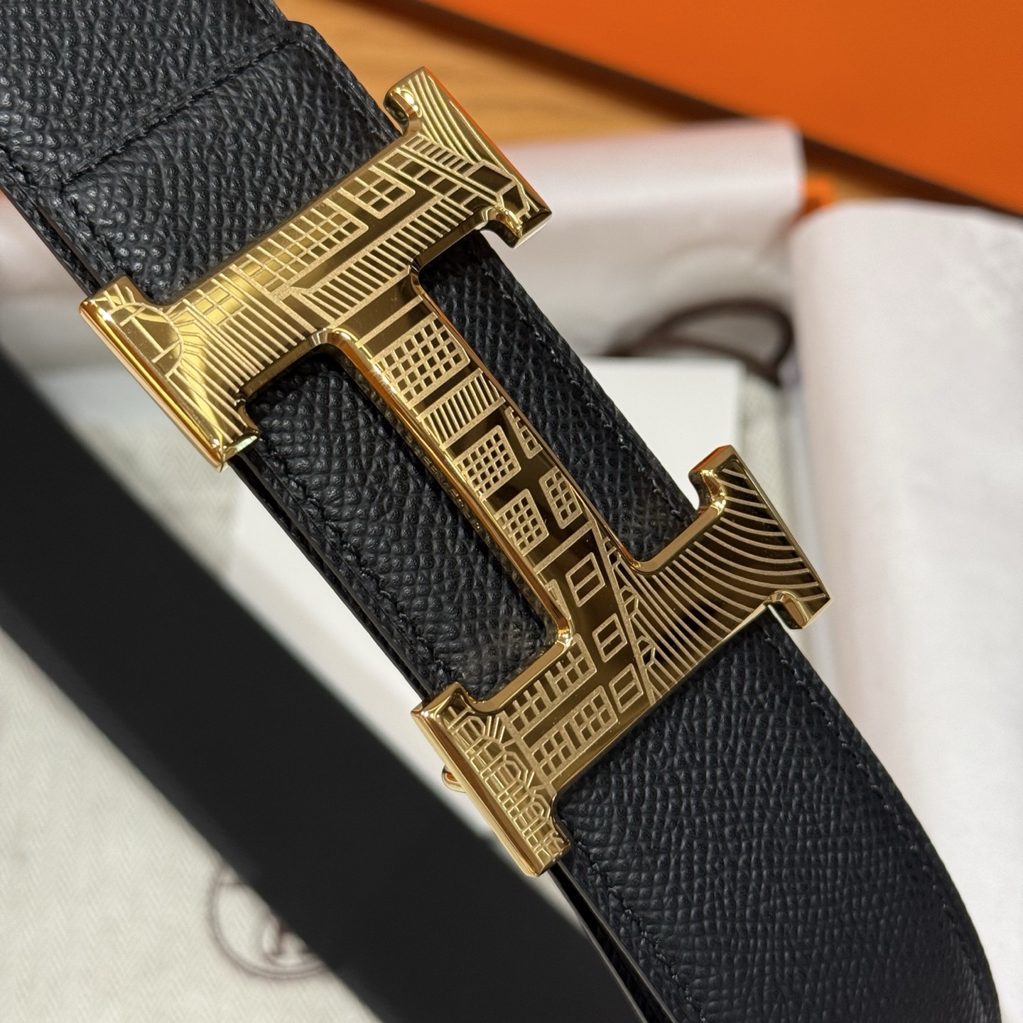 H家Touareg 皮带扣&双面皮腰 - 手工雕刻の特別なデザイン