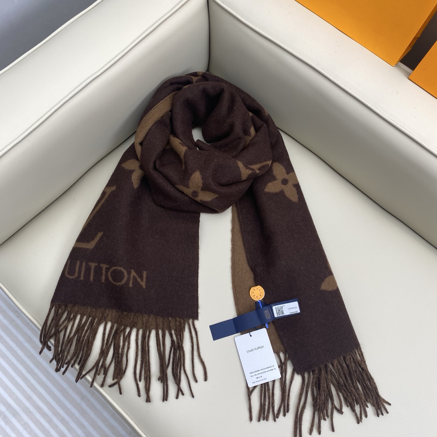  「芯片版」1v双面披肩围巾 190*45cm  100%羊绒 Reykjavik 围巾臻选丰盈羊绒，以