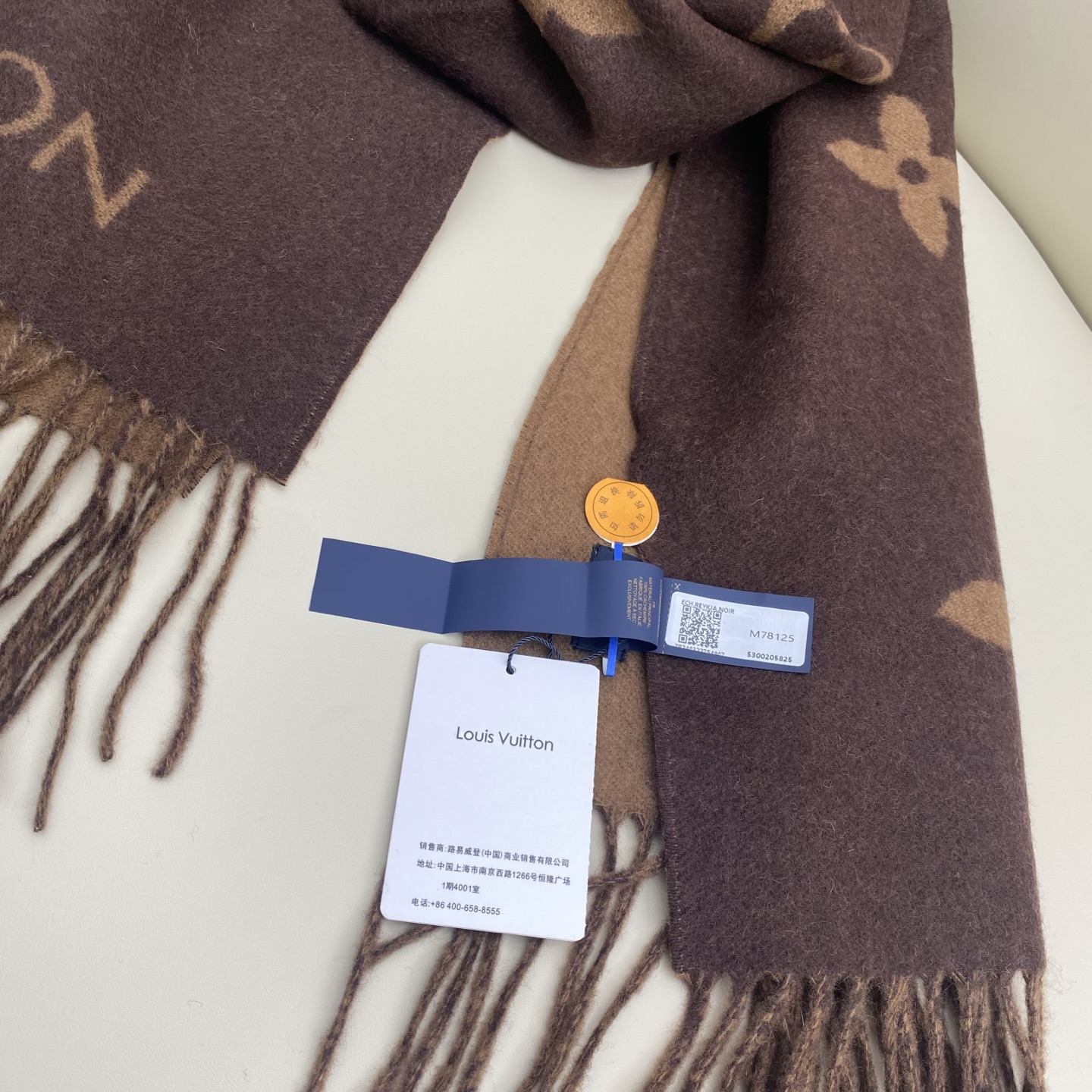  「芯片版」1v双面披肩围巾 190*45cm  100%羊绒 Reykjavik 围巾臻选丰盈羊绒，以