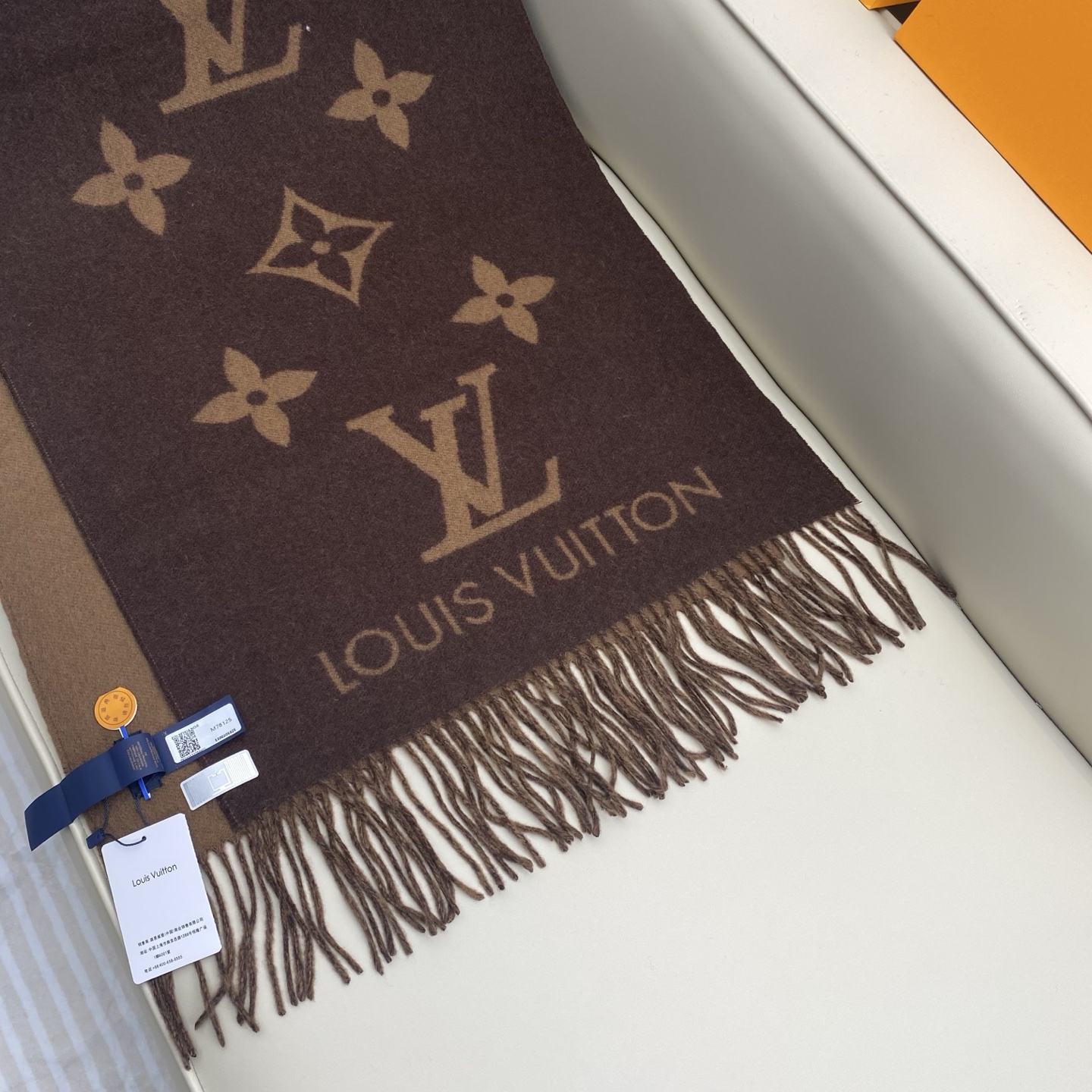  「芯片版」1v双面披肩围巾 190*45cm  100%羊绒 Reykjavik 围巾臻选丰盈羊绒，以