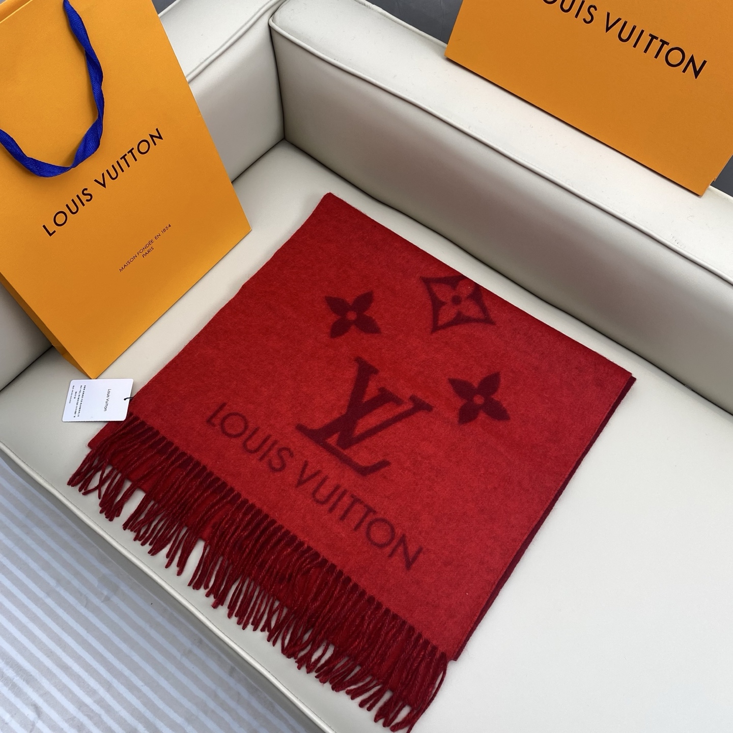  「芯片版」1v双面披肩围巾 190*45cm  100%羊绒 Reykjavik 围巾臻选丰盈羊绒，以