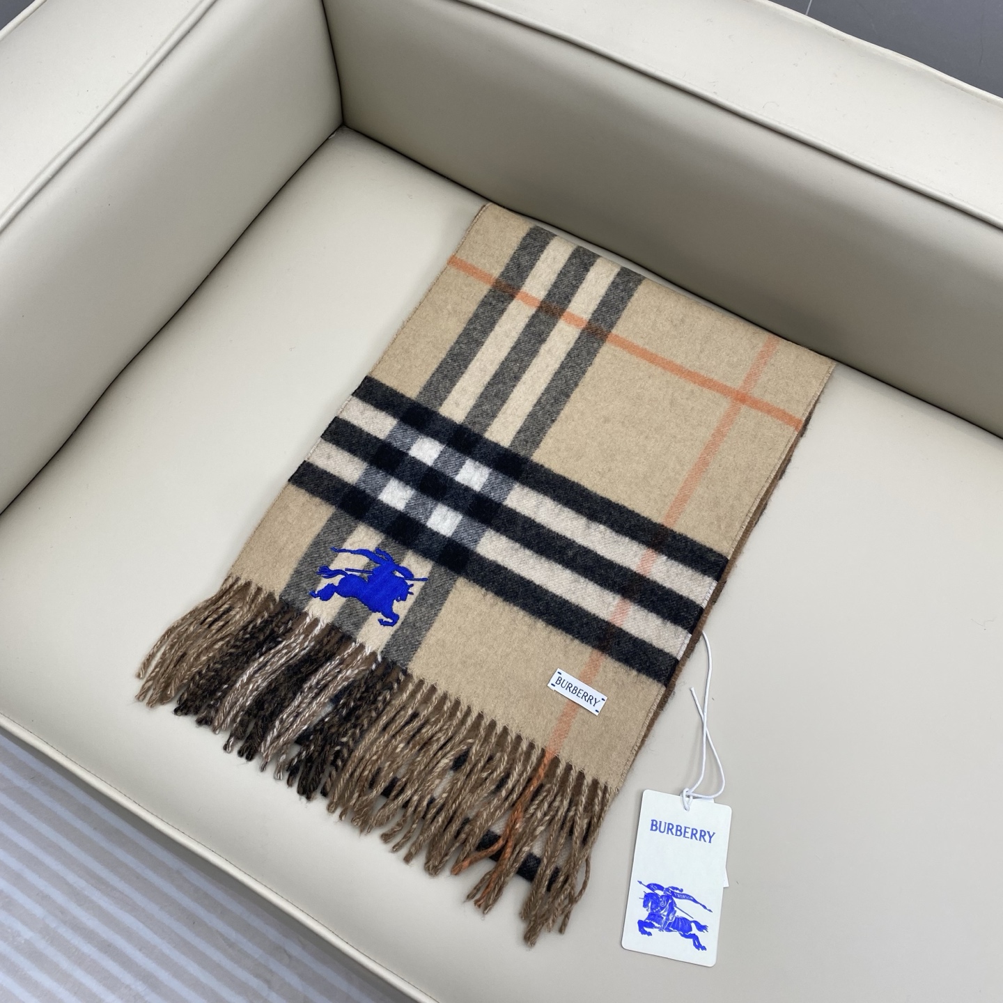 ❤️最新款 双面刺绣➕印花➕提花 大密度双面羊绒格子围巾 超高难度工艺 绝非一般coPy能做 原版开板 