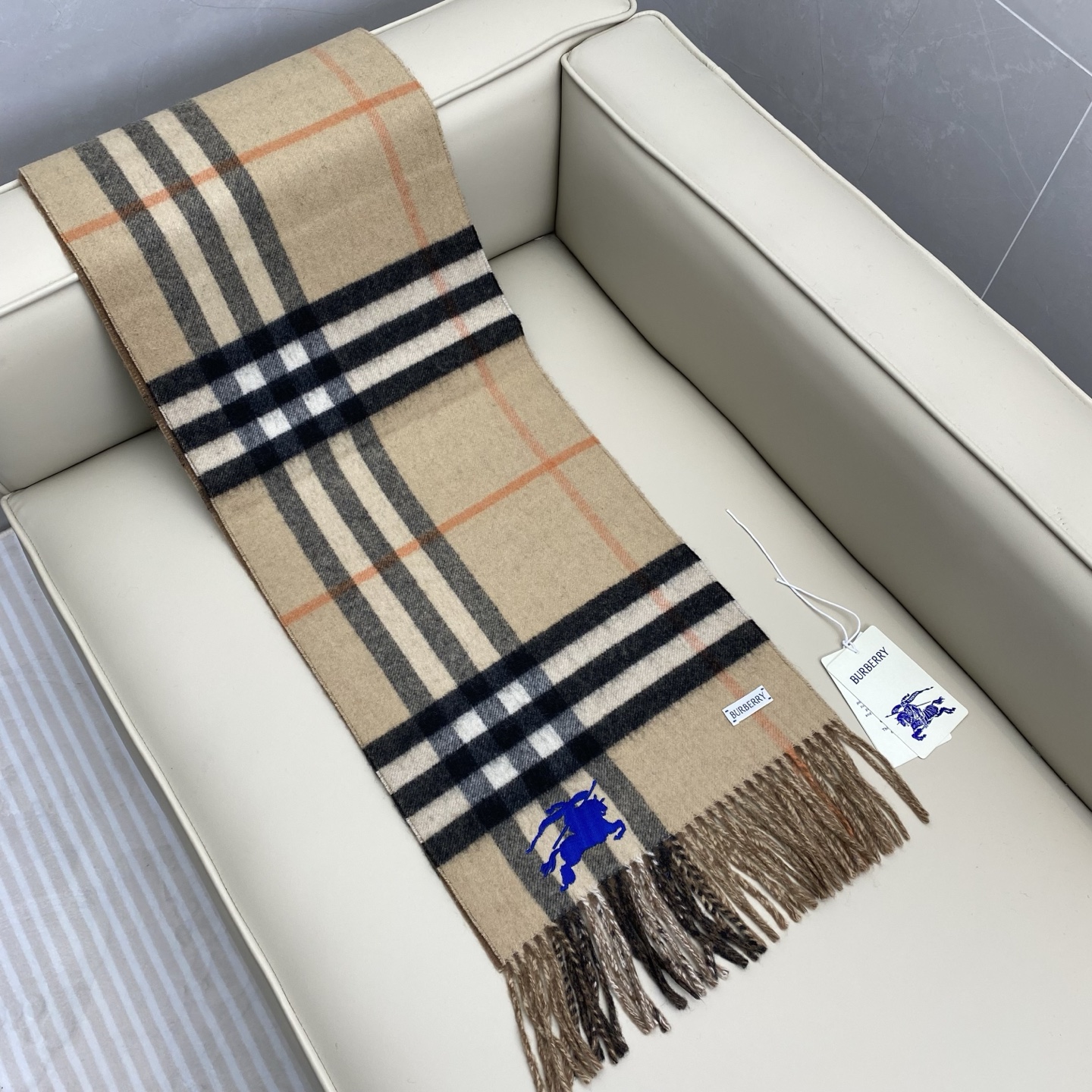 ❤️最新款 双面刺绣➕印花➕提花 大密度双面羊绒格子围巾 超高难度工艺 绝非一般coPy能做 原版开板 