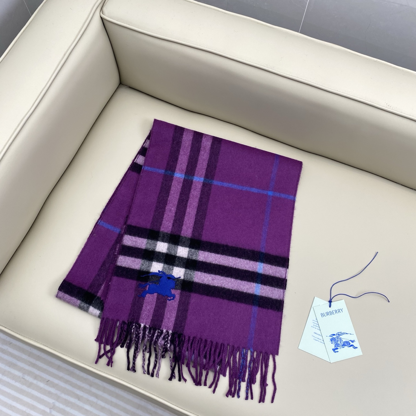 ❤️最新款 B双刺 双面刺绣➕印花➕提花 大密度双面羊绒格子围巾 超高难度工艺 绝非一般coPy能做 原