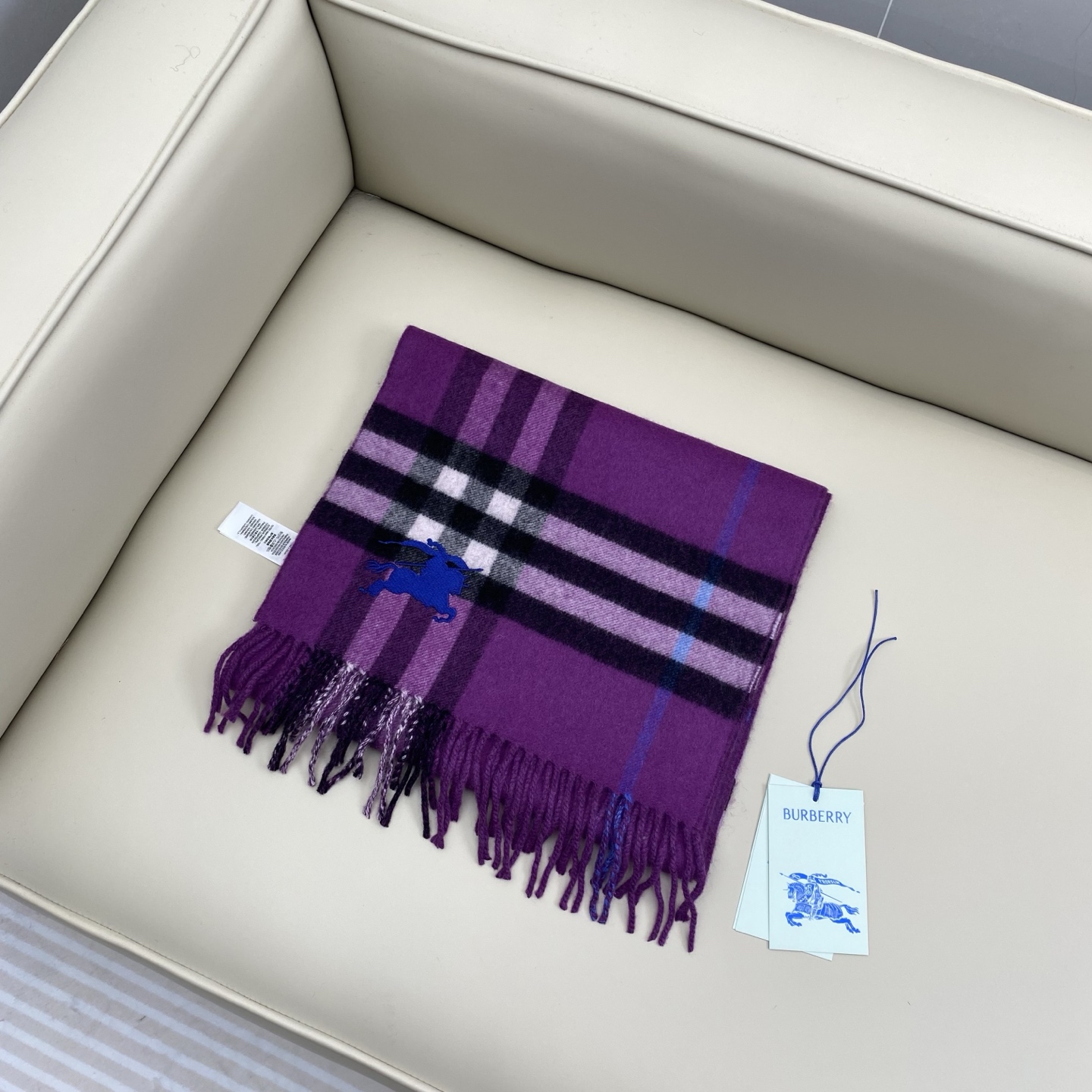 ❤️最新款 B双刺 双面刺绣➕印花➕提花 大密度双面羊绒格子围巾 超高难度工艺 绝非一般coPy能做 原