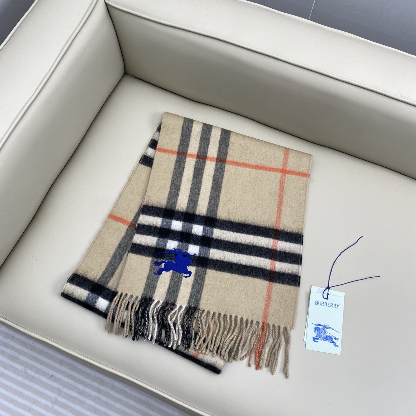 ❤️最新款 B双刺 双面刺绣➕印花➕提花 大密度双面羊绒格子围巾 超高难度工艺 绝非一般coPy能做 原