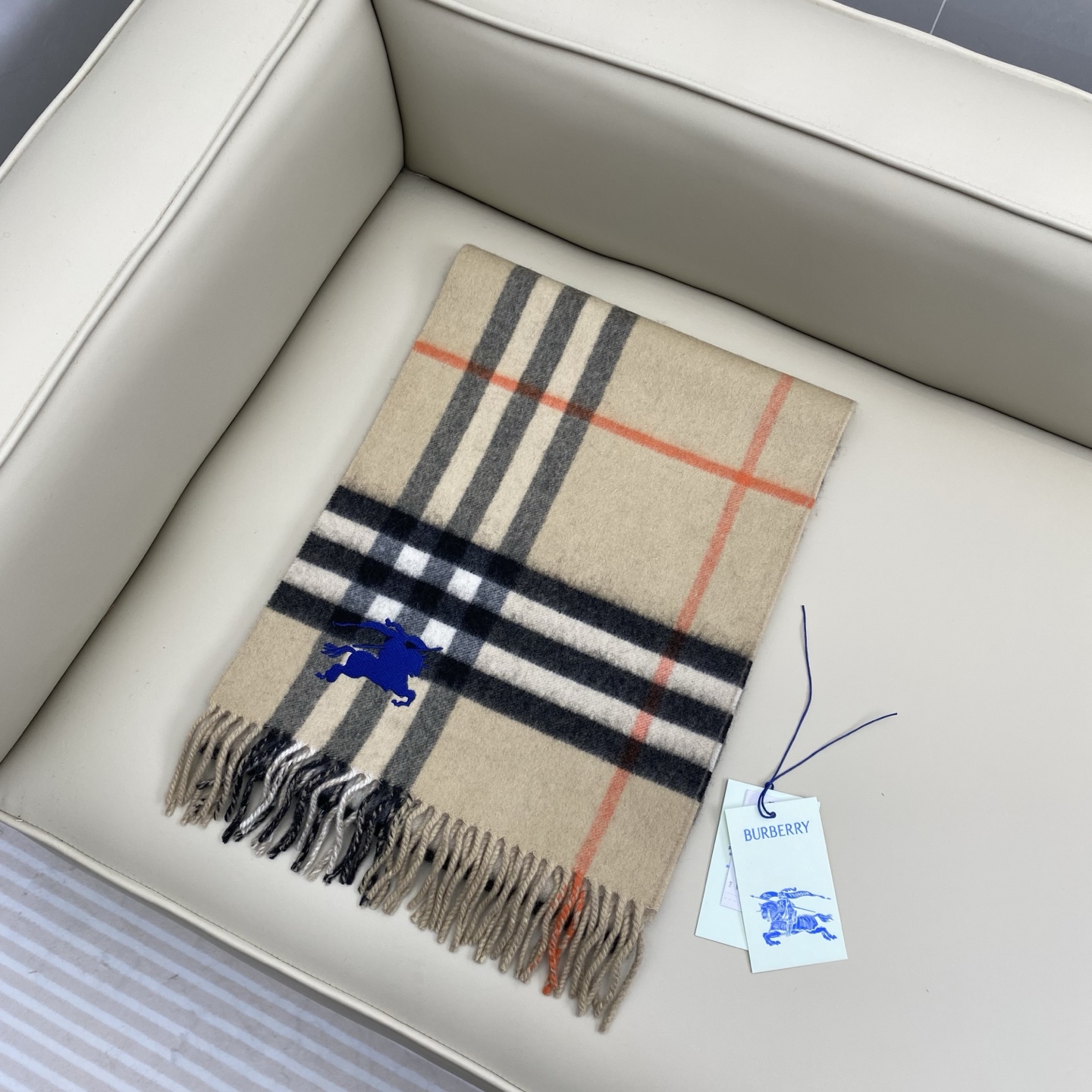 ❤️最新款 B双刺 双面刺绣➕印花➕提花 大密度双面羊绒格子围巾 超高难度工艺 绝非一般coPy能做 原