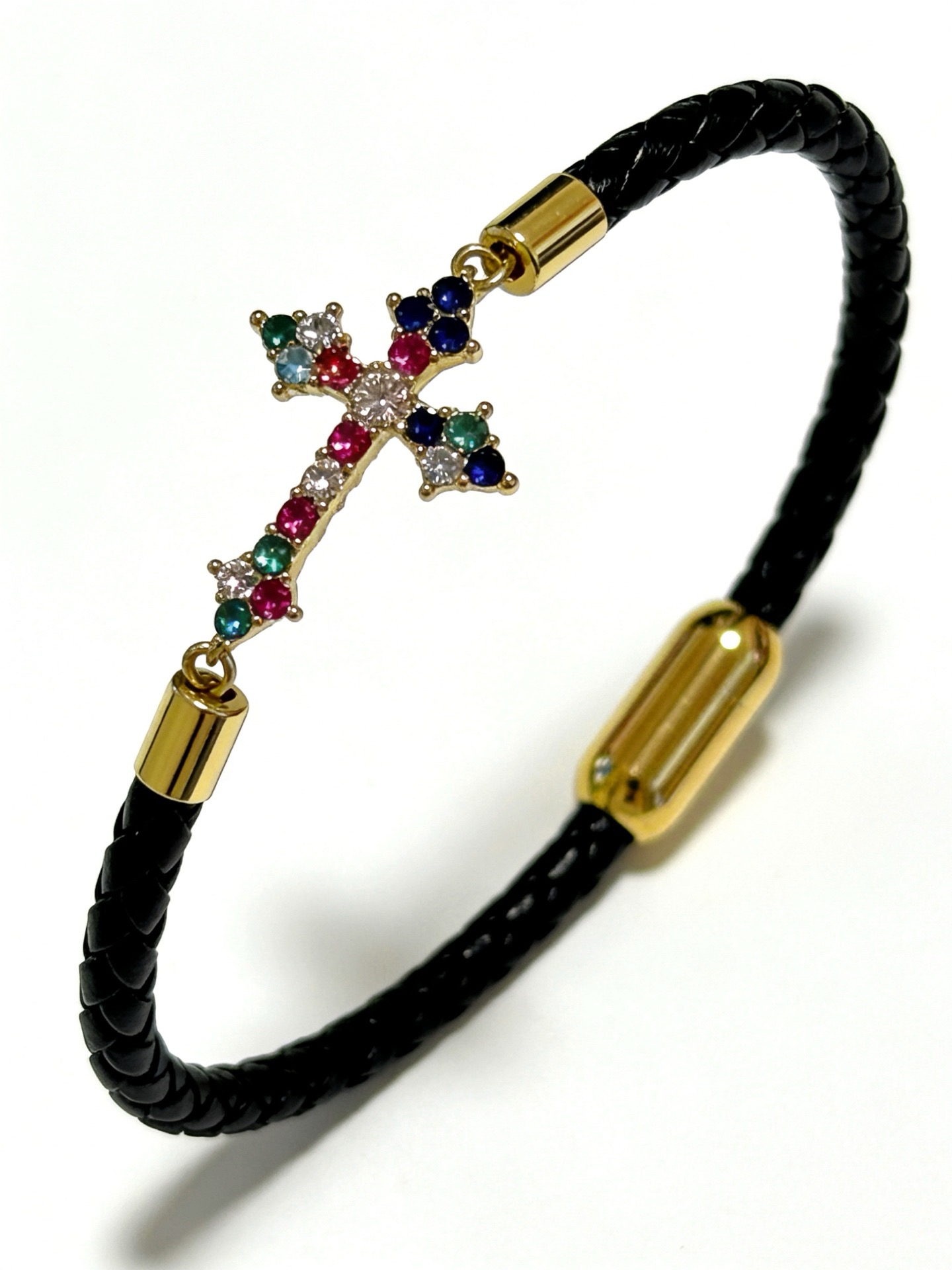 NO:857736,Chrome He@rts Chrome Heart Cross Leather Rope Bracelet, a fashionable must-have, can be worn by both men and women, the same style for couples, rock punk Thai silver style, retro elements, trendy and versatile, the same style as the official website, boutique jewelry, chrome hearts, chrome hearts, bracelet, bracelet19860909Chrome He@rts 克罗心十字架皮绳手镯手链 潮流时尚必备 男女均可佩戴 情侣款同款 摇滚朋克泰银风格 复古元素 潮流百搭 官网同款,饰品精品,chrome hearts,chrome hearts,bracelet,bracelet,Jewelry