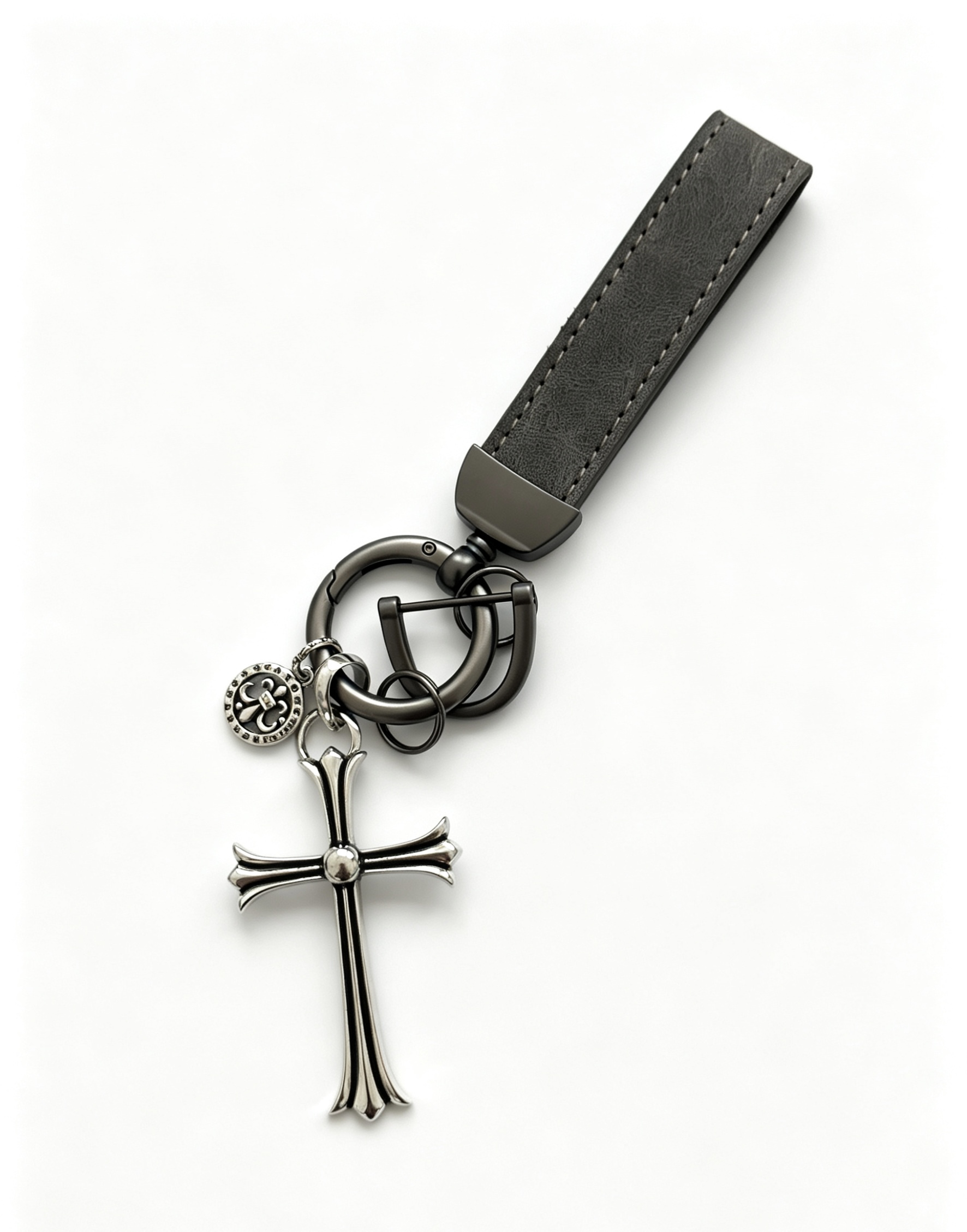 NO:859284,New Product Release Chrome Heart Keychain Bag Buckle The latest bag charms are of a higher grade. Celebrities have the same series, classic models, co-branded design concept keychain series. The details are distressed. Non-market glossy version. This one has been out. The best-selling model in Chrome Hearts. Very good to match trendy backpacks, jewelry boutiques, chrome hearts, backpacks, keychains.19860909新品发布 克罗心钥匙扣 包包扣 最新款包包挂饰档次更高明星同款系列经典款联名设计理念钥匙扣系列 细节对版做旧处理 非市面亮面版型 这款一直在出 克罗心里面热卖款 非常好搭配潮流背包,饰品精品,chrome hearts,backpacks,keychain,Jewelry