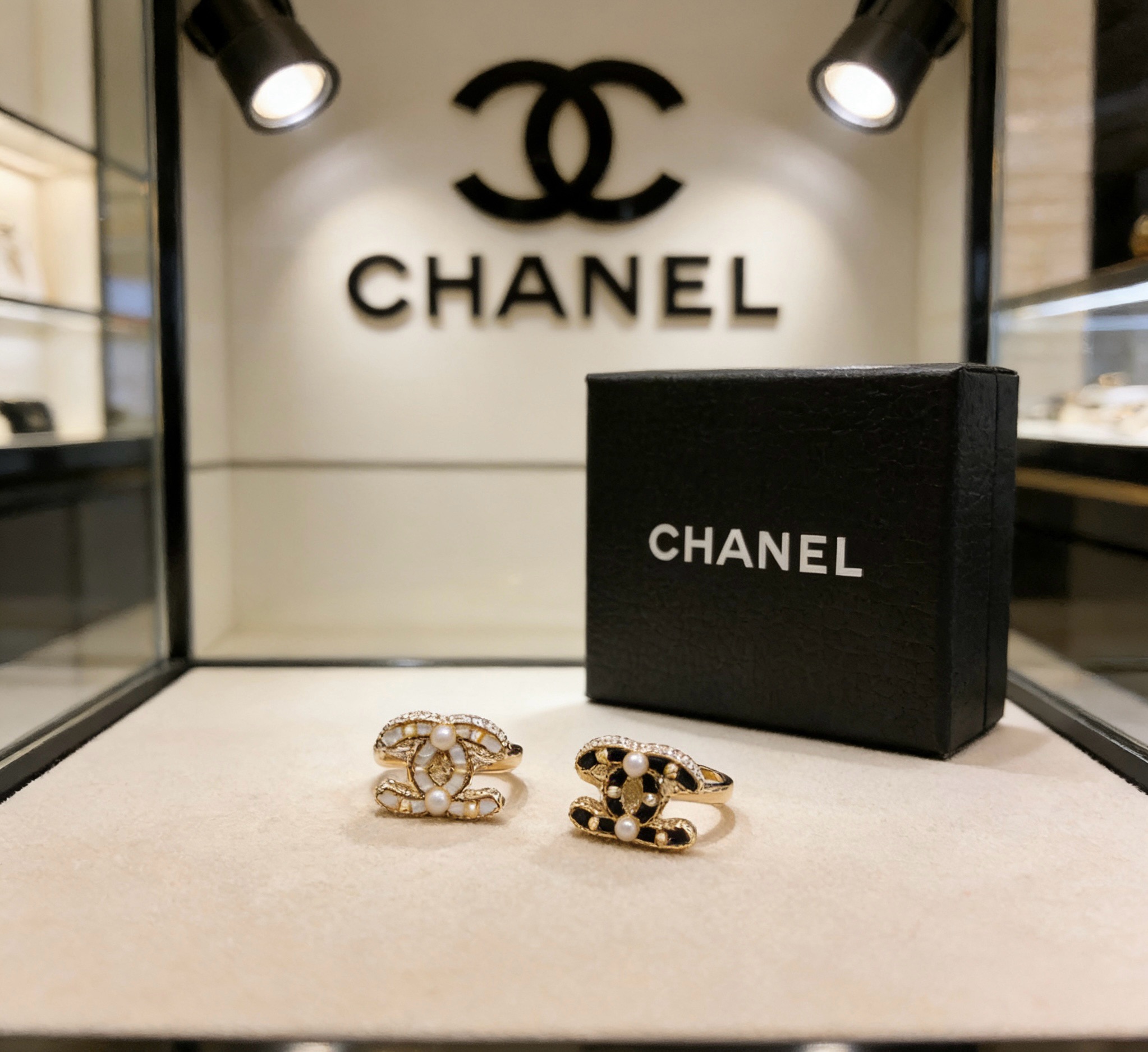 Chanel 香奈儿 简约复古珍珠戒指 精选精致质重工打造 适合各种各样手指  码数678