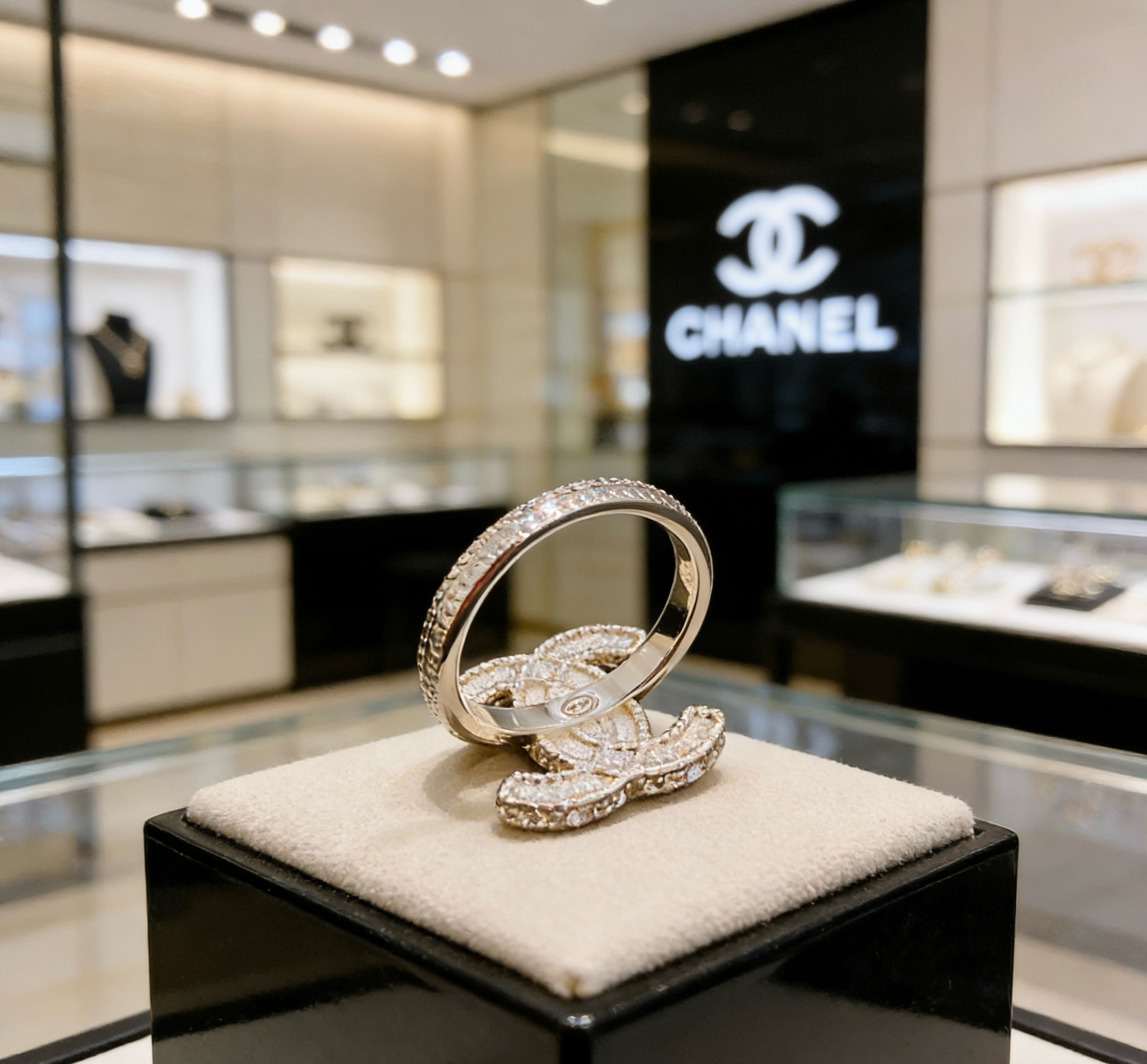 Chanel 香奈儿 简约复古珍珠戒指 精选精致质重工打造 适合各种各样手指  码数678