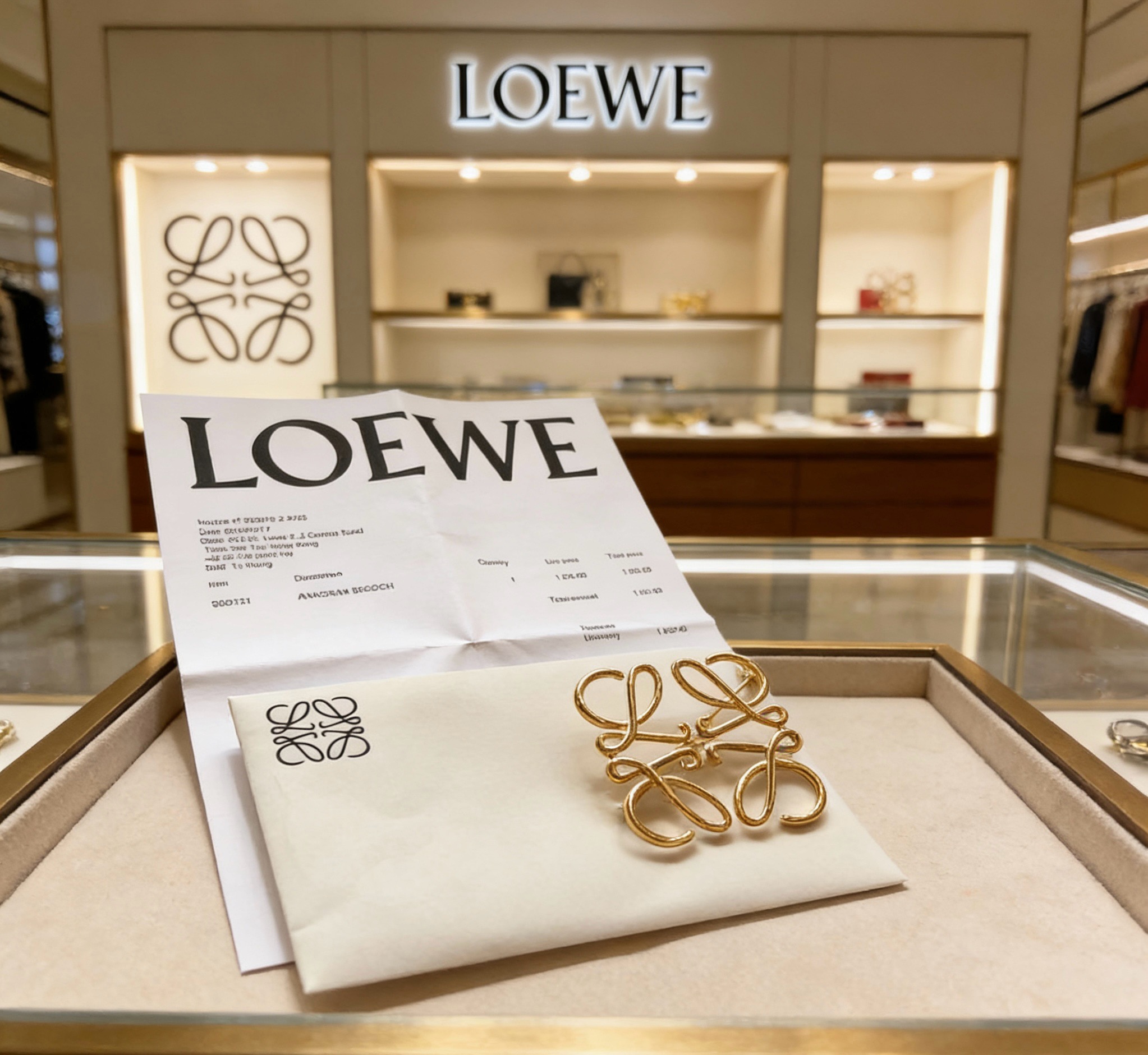 L0EWE 罗意威  胸针  精致耐看 金属感，一致官网黄铜材质，真金电镀，细节完美复刻，标配给你们啥标