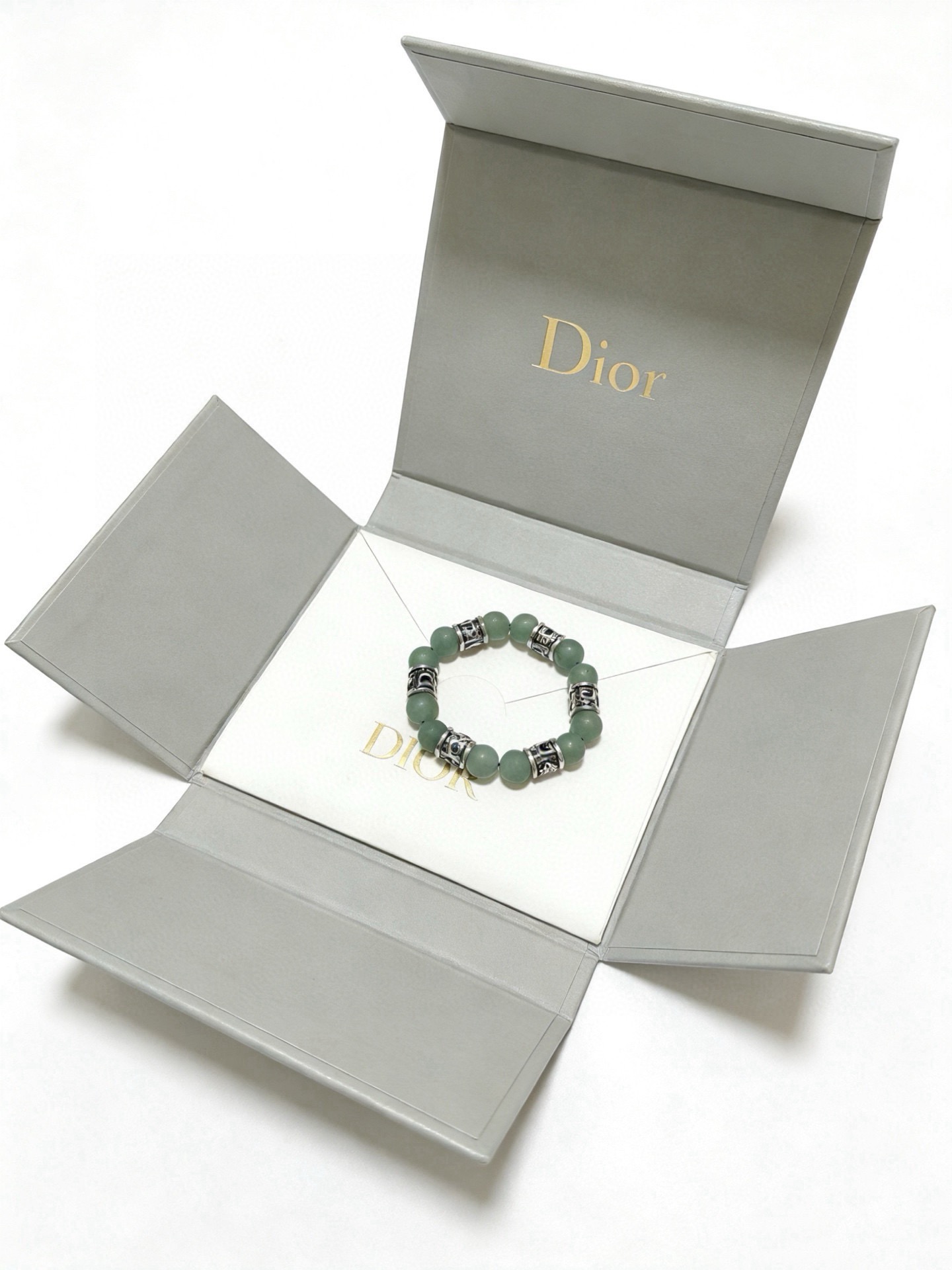 专柜精工版本 DIOR迪奥 多元素玛瑙泰银风格手链 权志龙明星同款 复古做旧风 原版复刻 纯手工打造 ～正品开模💝潮流时