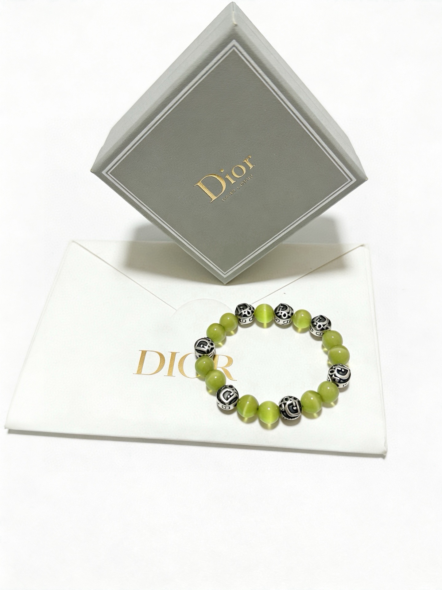 专柜精工版本 DIOR迪奥 多元素玛瑙泰银风格手链 权志龙明星同款 复古做旧风 原版复刻 纯手工打造 ～正品开模💝潮流时