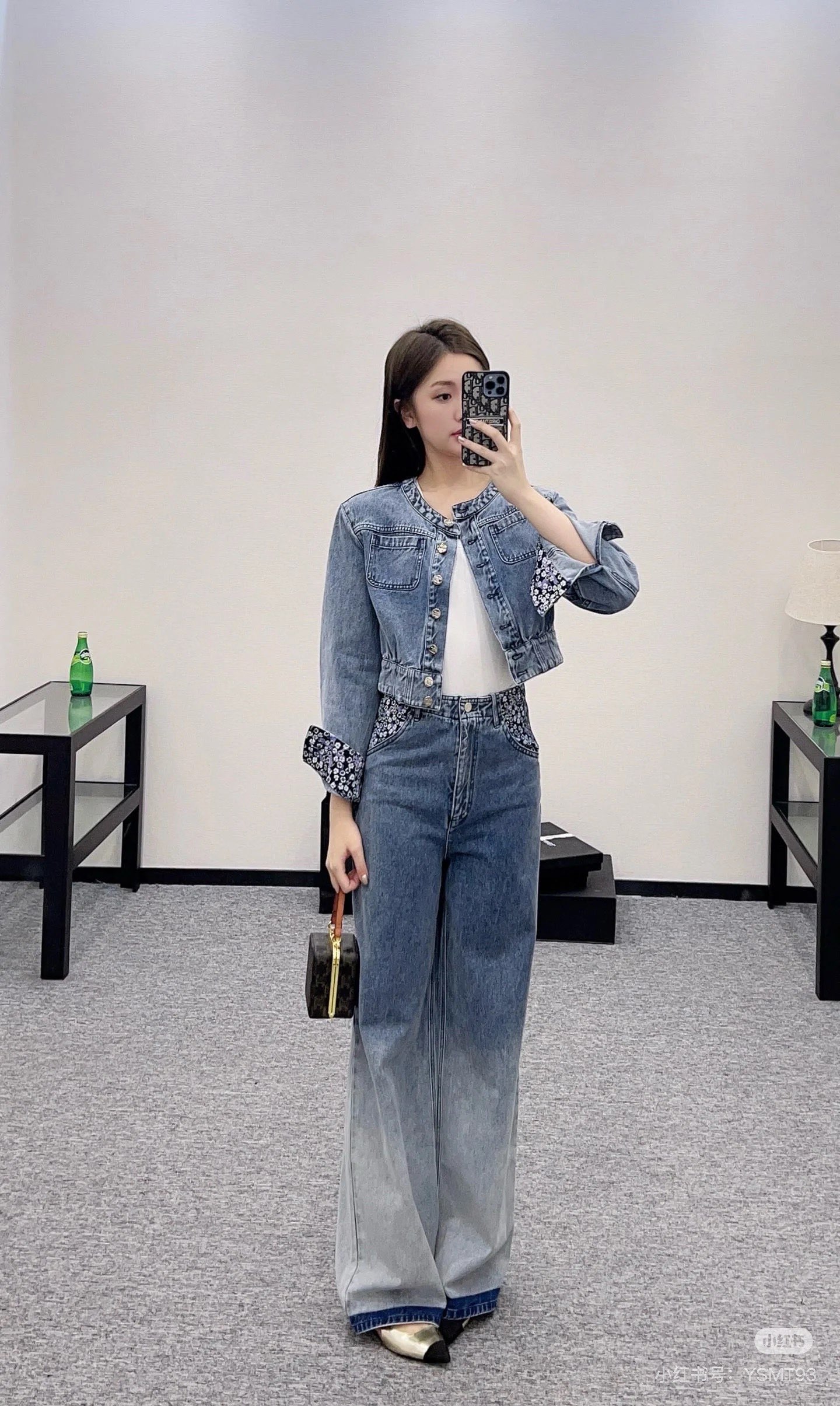 Chanel 2025B Gradient Wide Leg Jeans Denim Blue, Straight Leg, Stylish and Slim Fit 6 i1755325640309 7153 0 5