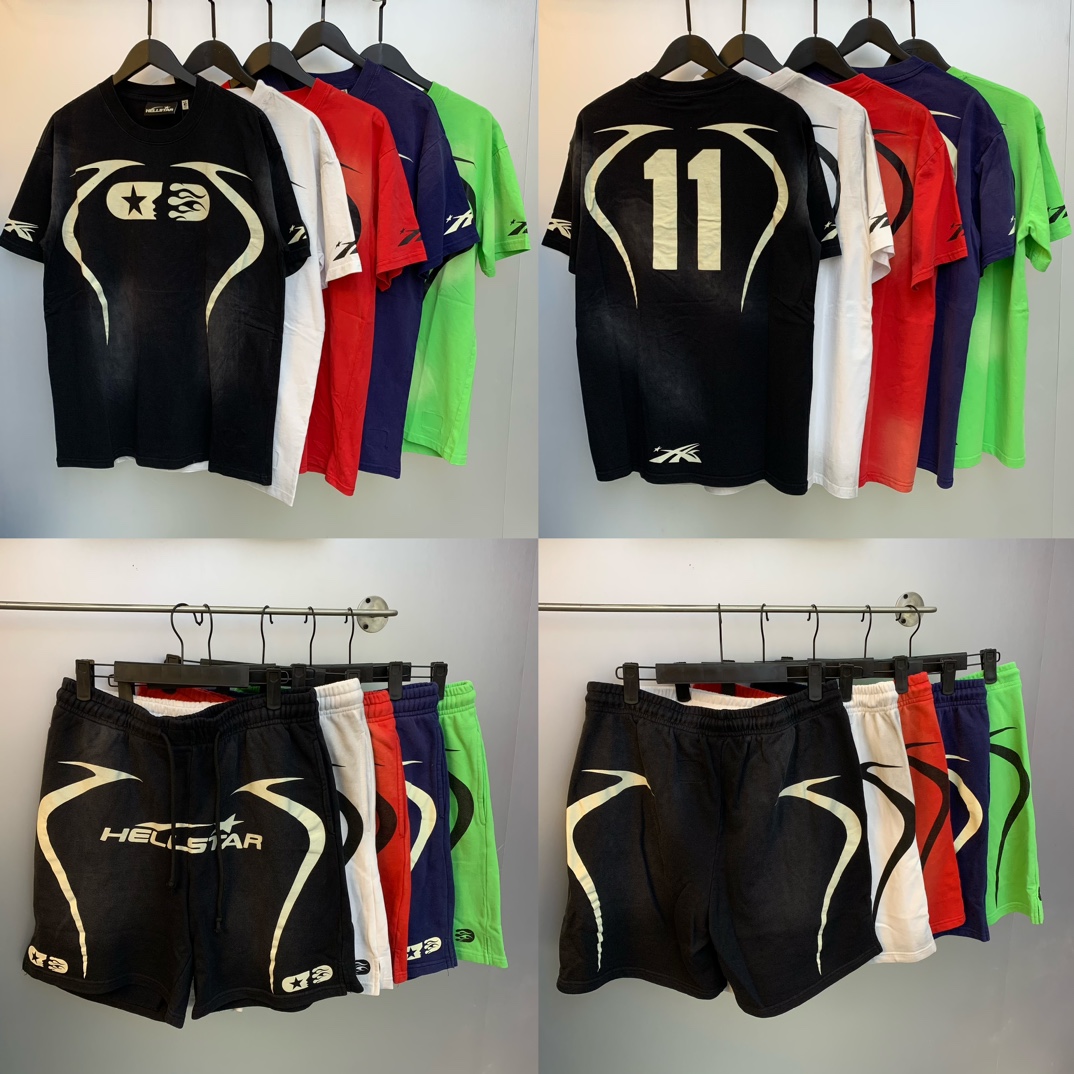 Hellstar Horse Spray Shorts: High-Quality Fashion with Custom Designs and Bold Colors - 图片 9