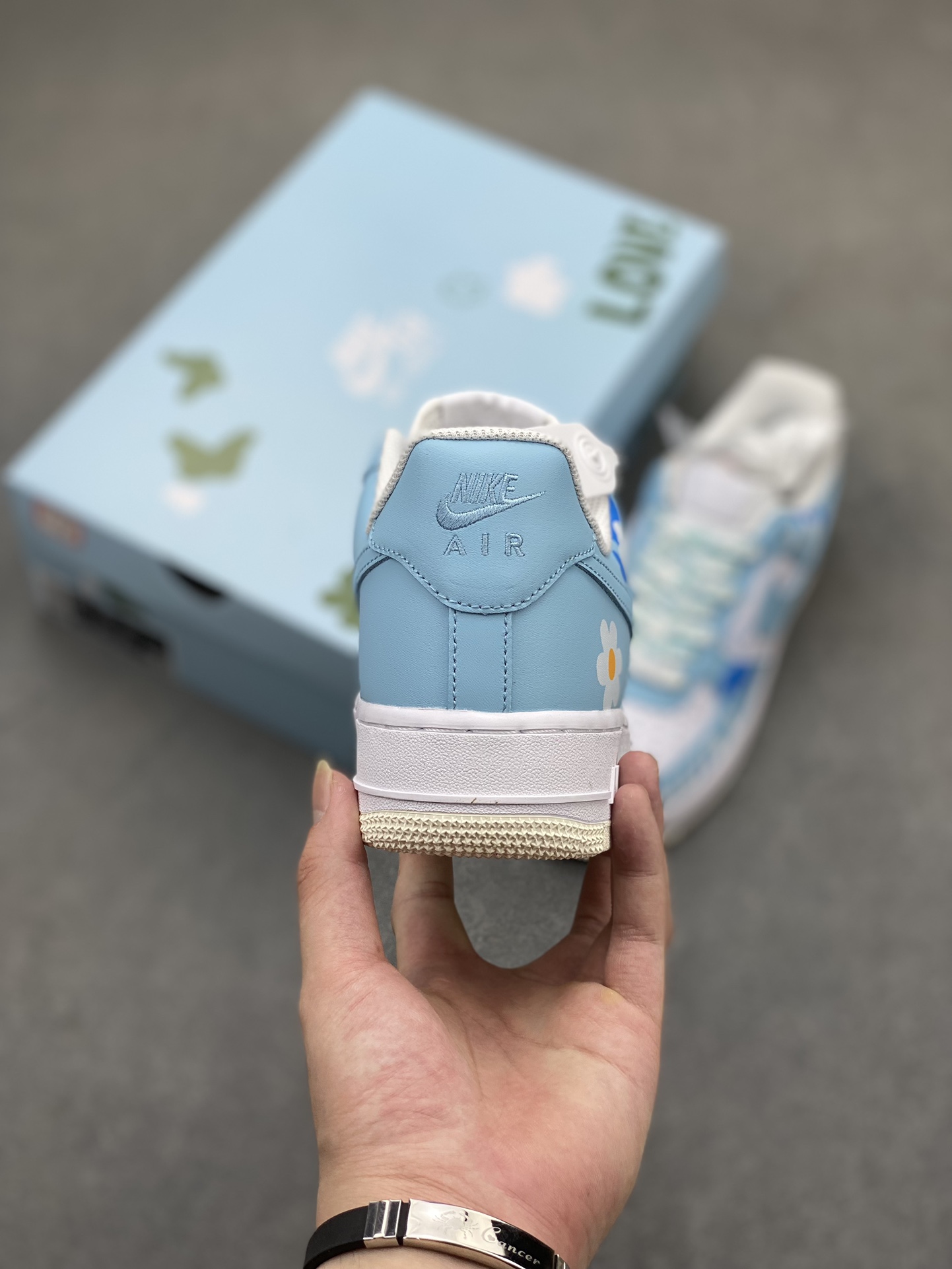 Nike Air Force 1 Low '07 Sky Blue Cloud Custom Casual Sneakers 5 i1719950211 2600 6
