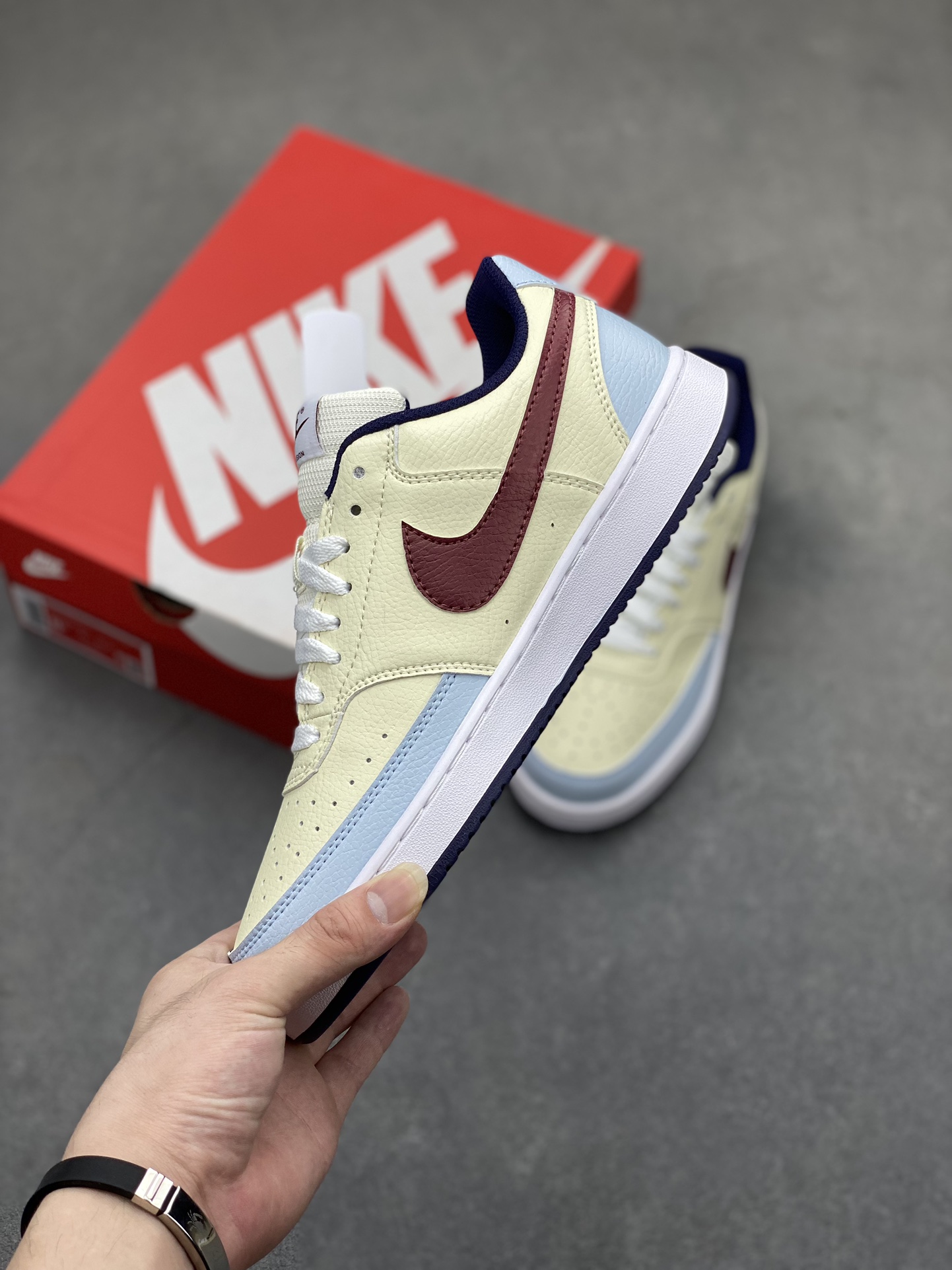 Nike Air Force 1 '07 Low Cream Burgundy Sneakers FV8114-161 4 i1719950524 2022 8