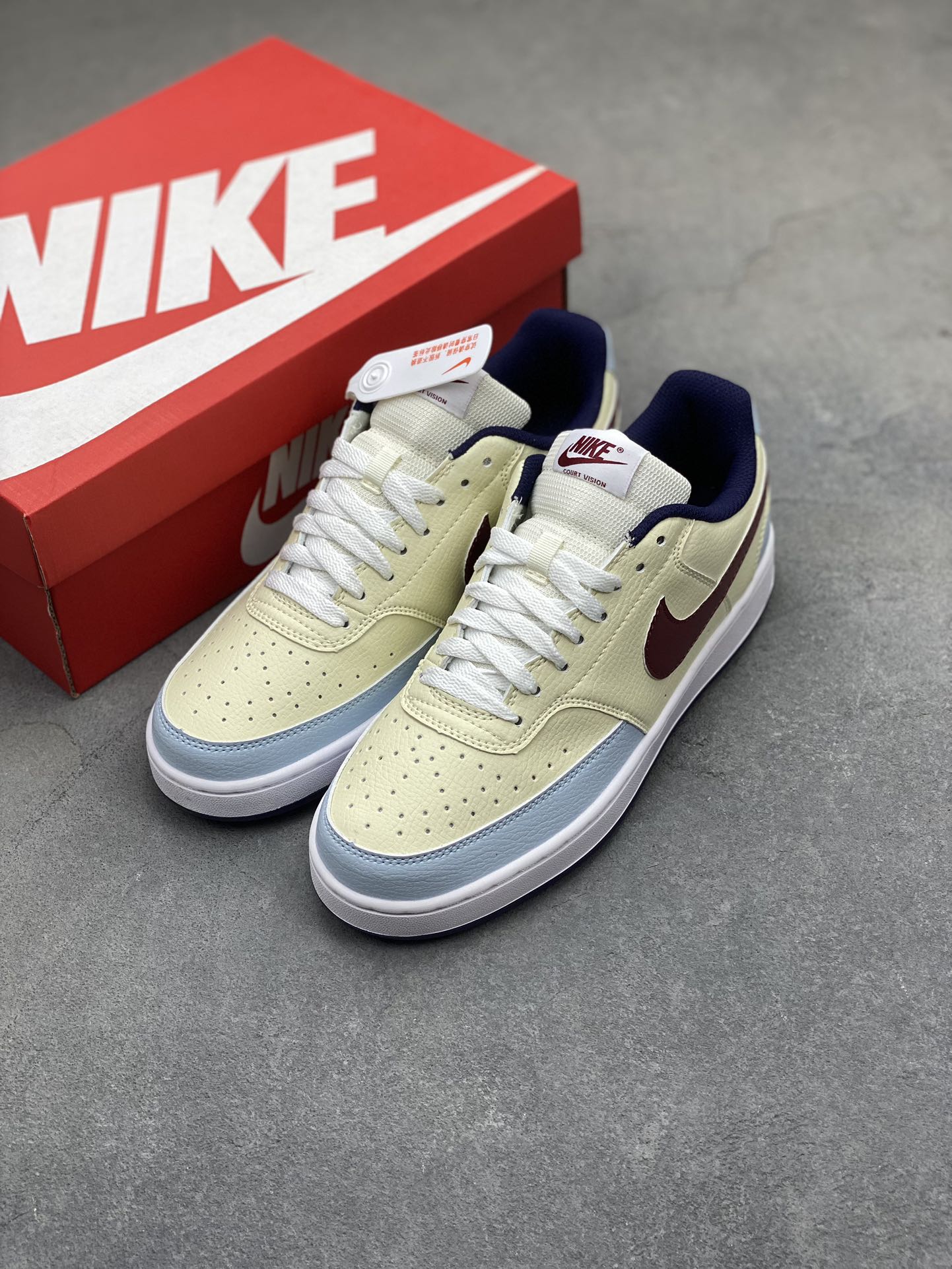 Nike Air Force 1 '07 Low Cream Burgundy Sneakers FV8114-161 9 i1719950524 253 0