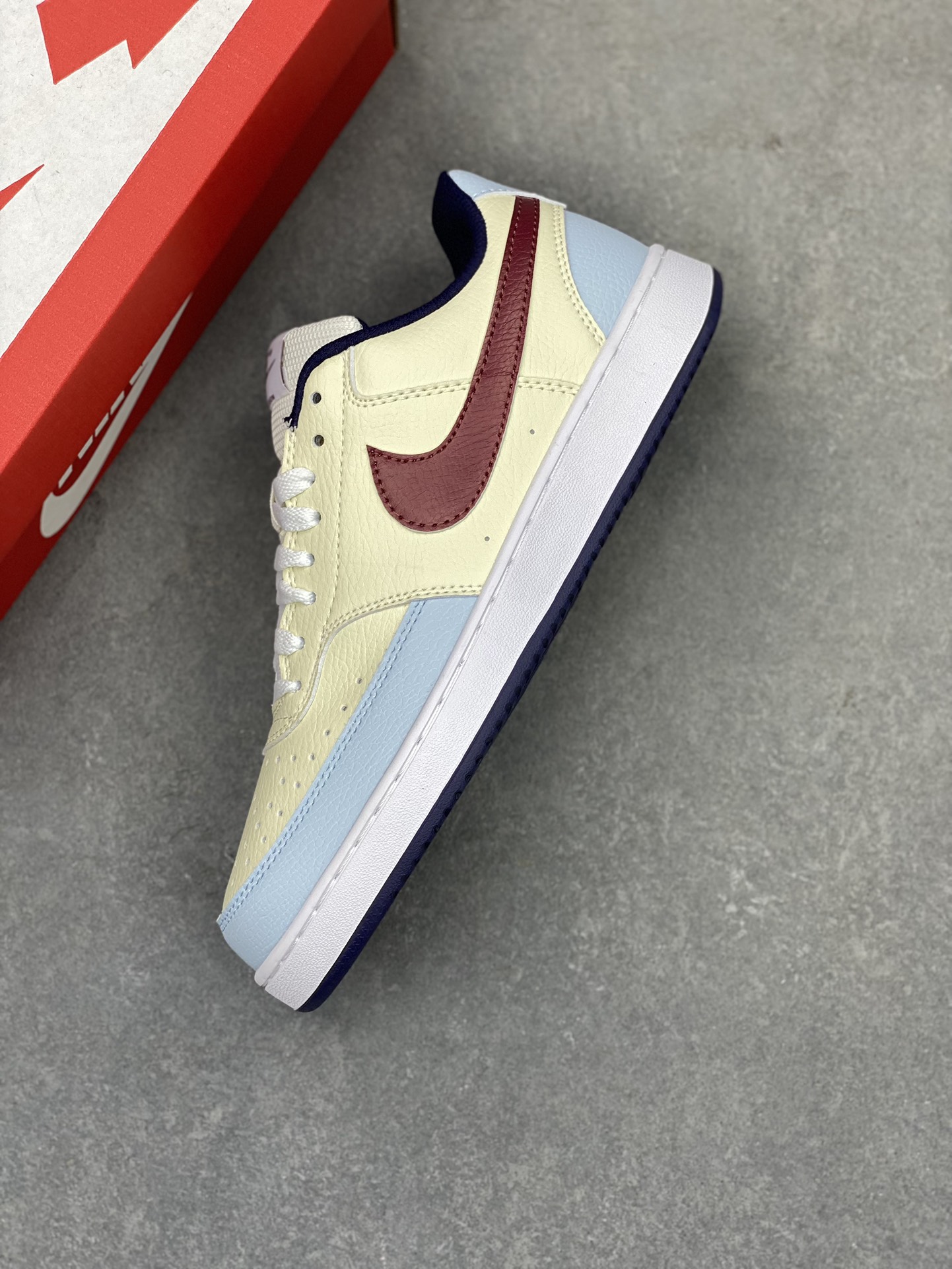 Nike Air Force 1 '07 Low Cream Burgundy Sneakers FV8114-161 8 i1719950524 8700 5