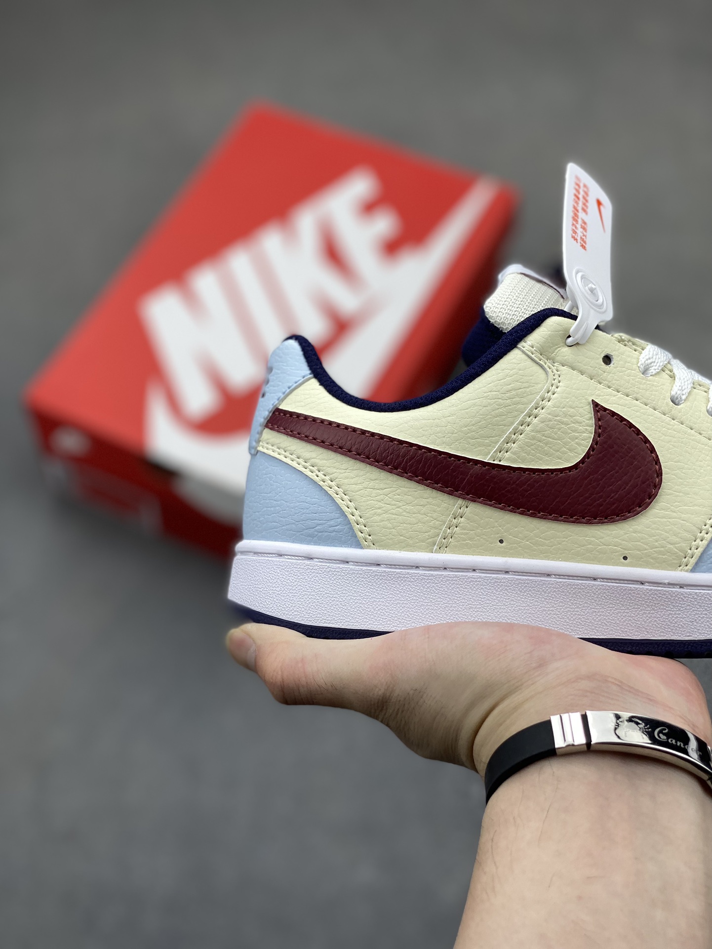Nike Air Force 1 '07 Low Cream Burgundy Sneakers FV8114-161 6 i1719950524 9467 3