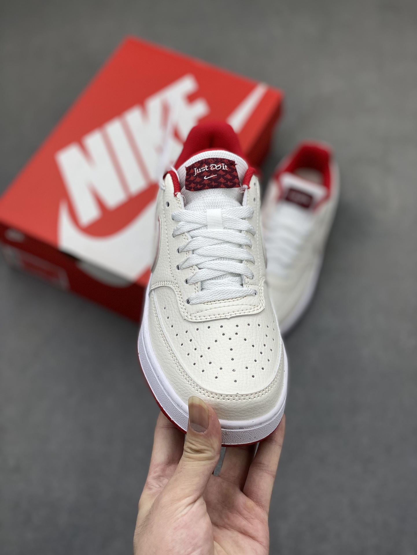 Nike Court Vision Low Women's Shoes White/Team Red HF0739-111 Sneakers 3 i1719950604 5729 1