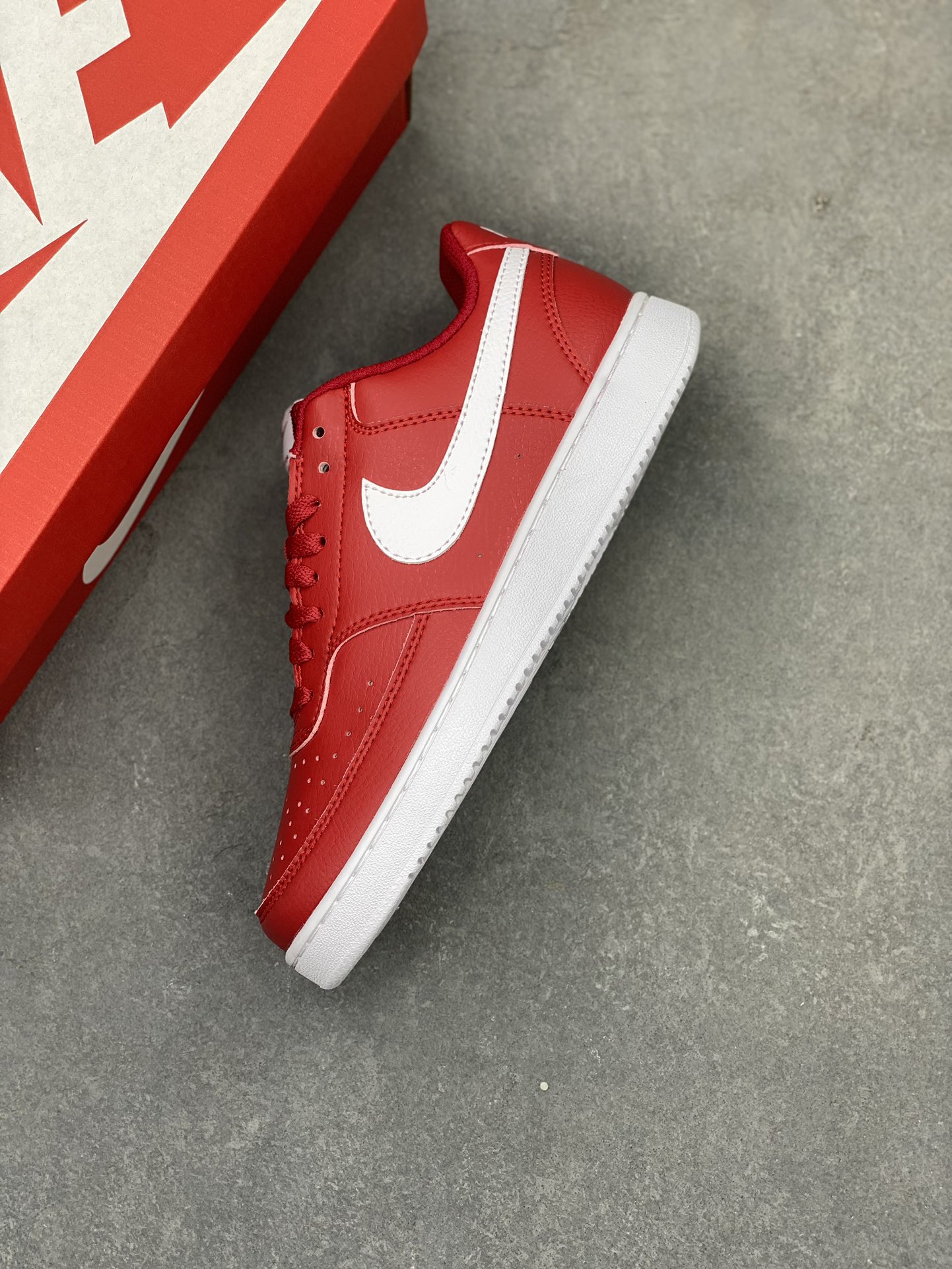 Nike Court Vision Low Red White Sneakers CD5463-600 Size Men's 7-12 8 i1719950647 3567 4