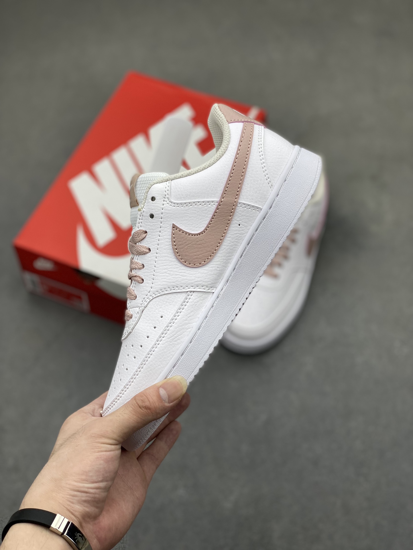 Nike Court Vision Low Women's Shoes White/Tan CD5434-113 Comfort Sneakers 4 i1719950685 6368 5