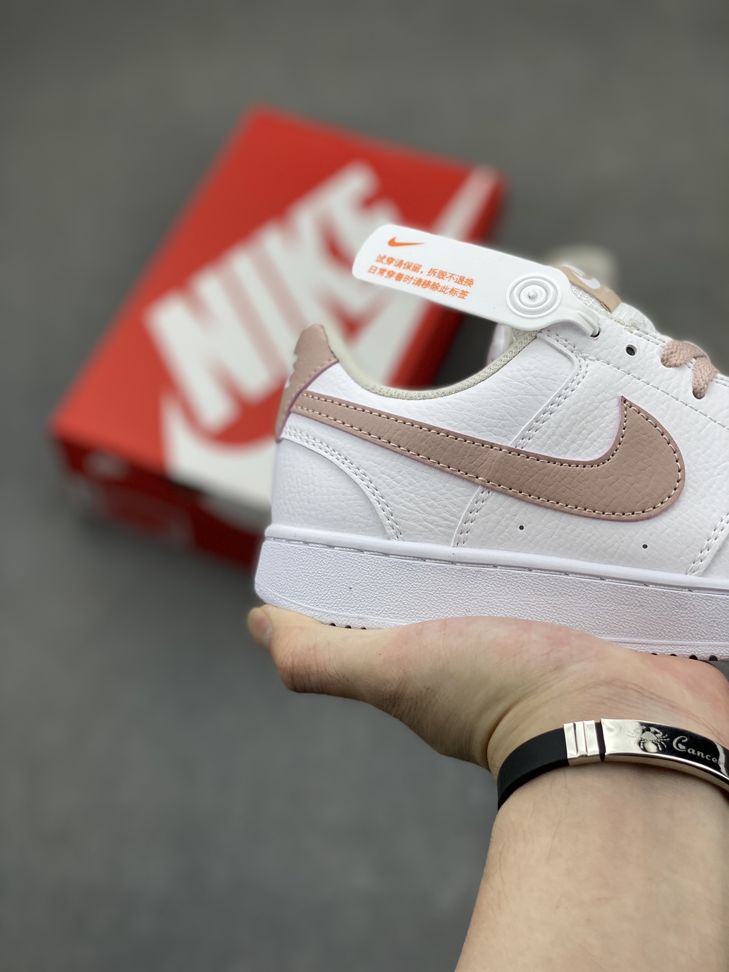 Nike Court Vision Low Women's Shoes White/Tan CD5434-113 Comfort Sneakers 6 i1719950685 6739 4
