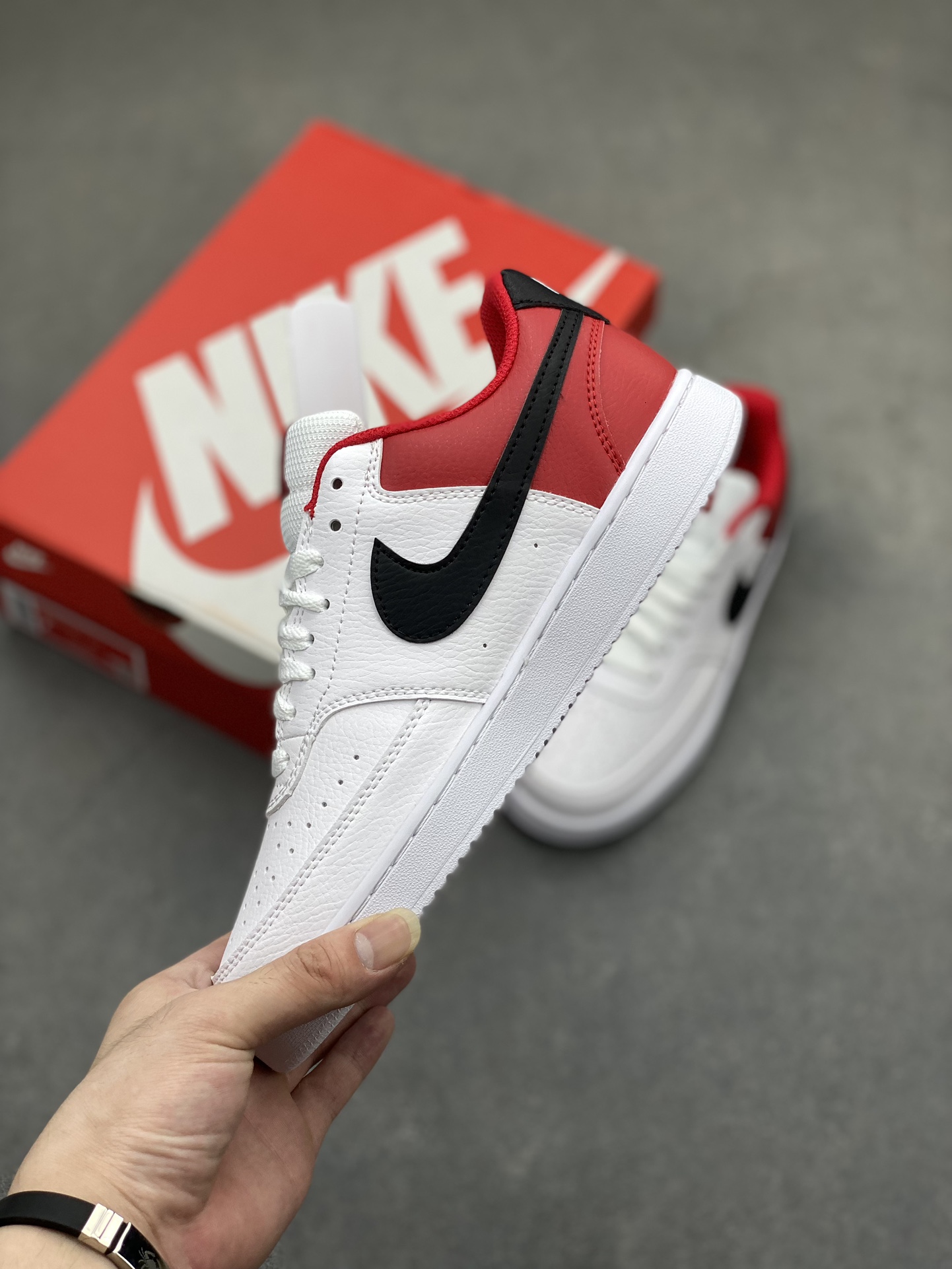 Nike Court Vision Low White/Black/Red Casual Sneakers DH0851-100 4 i1719950769 3841 1