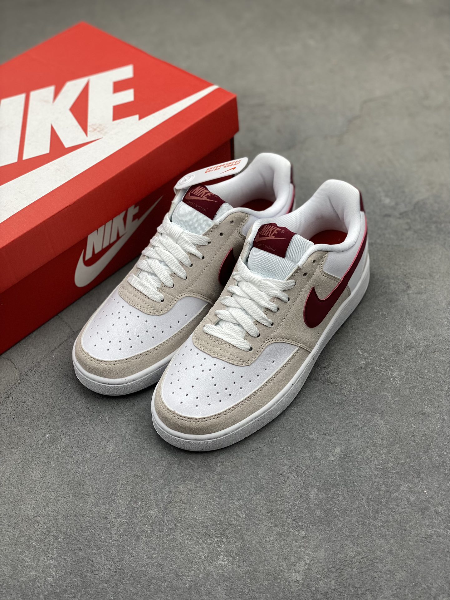 Nike Air Force 1 '07 Low White Maroon Casual Shoes (FQ7628-100) 9 i1719950806 4172 8