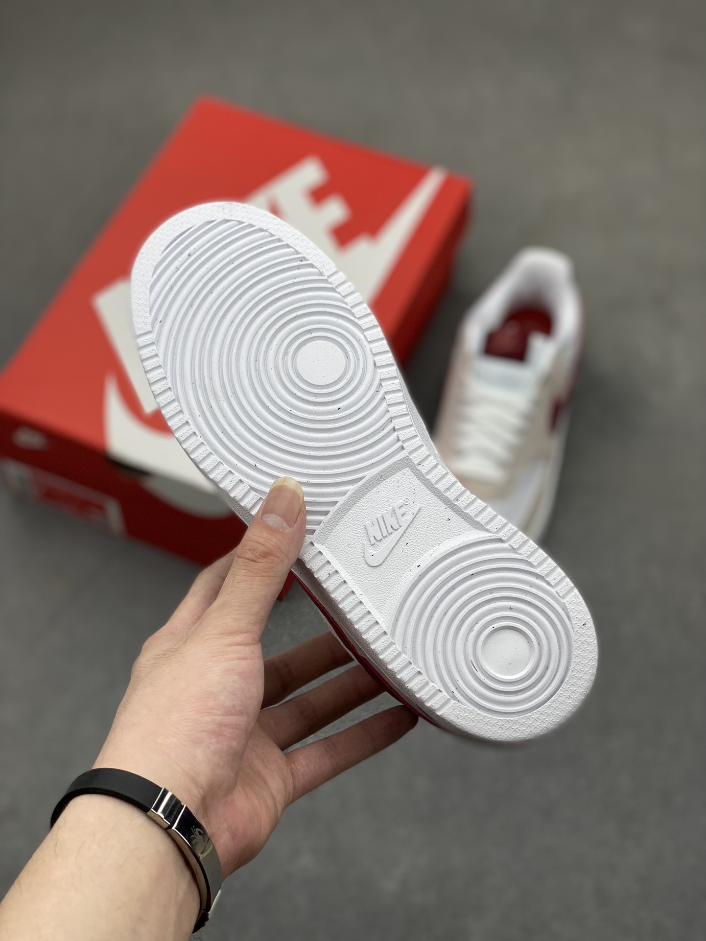 Nike Air Force 1 '07 Low White Maroon Casual Shoes (FQ7628-100) 7 i1719950806 798 7