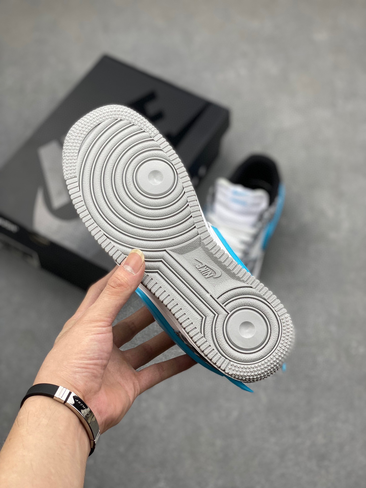 Nike Air Force 1 '07 Low Sneakers - Leopard Print, White and Blue 7 i1719951513 5203 0