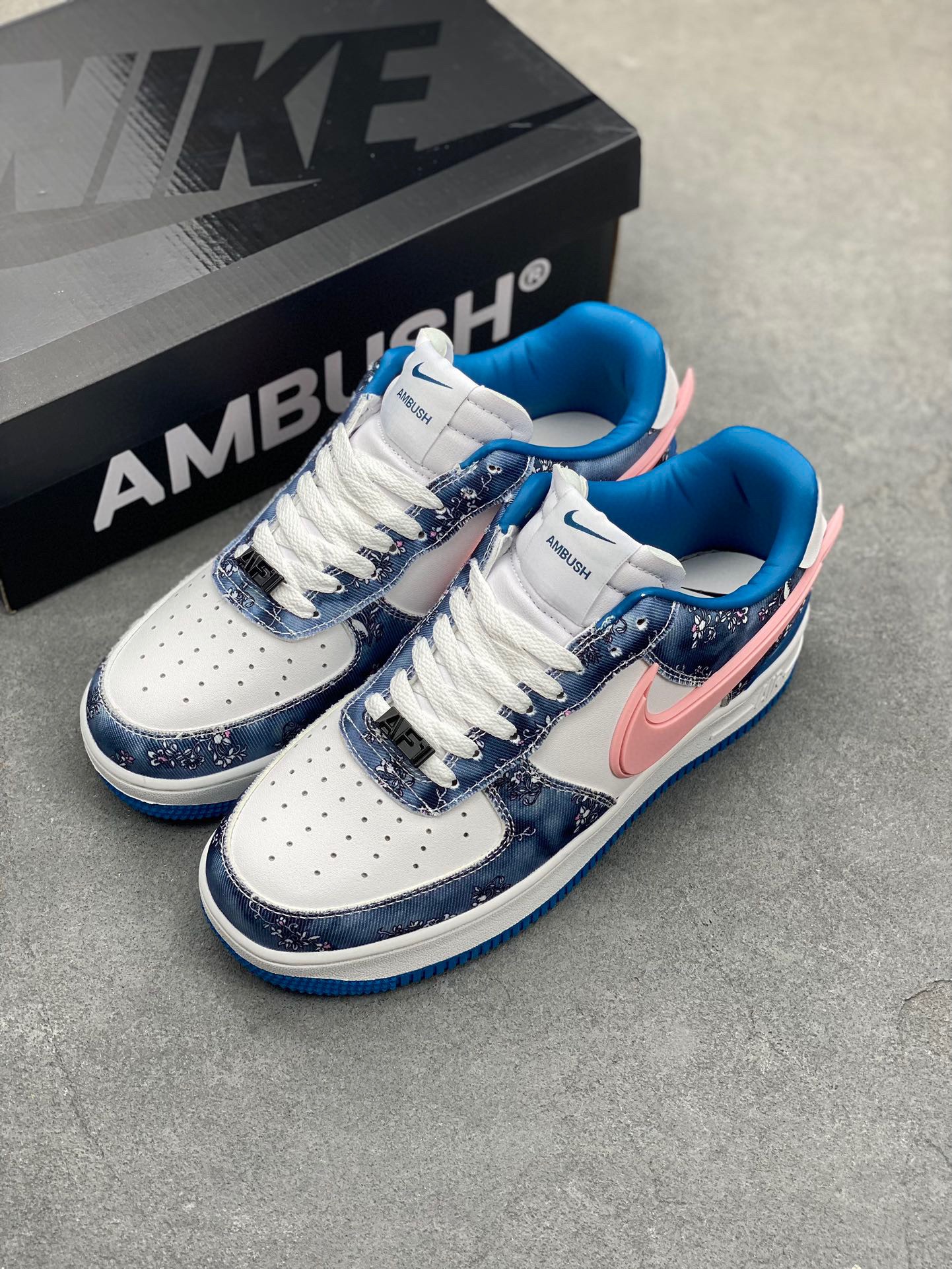 Nike Air Force 1 '07 Low AMBUSH Sneakers White Blue Pink DV3464 9 i1719951530 899 0